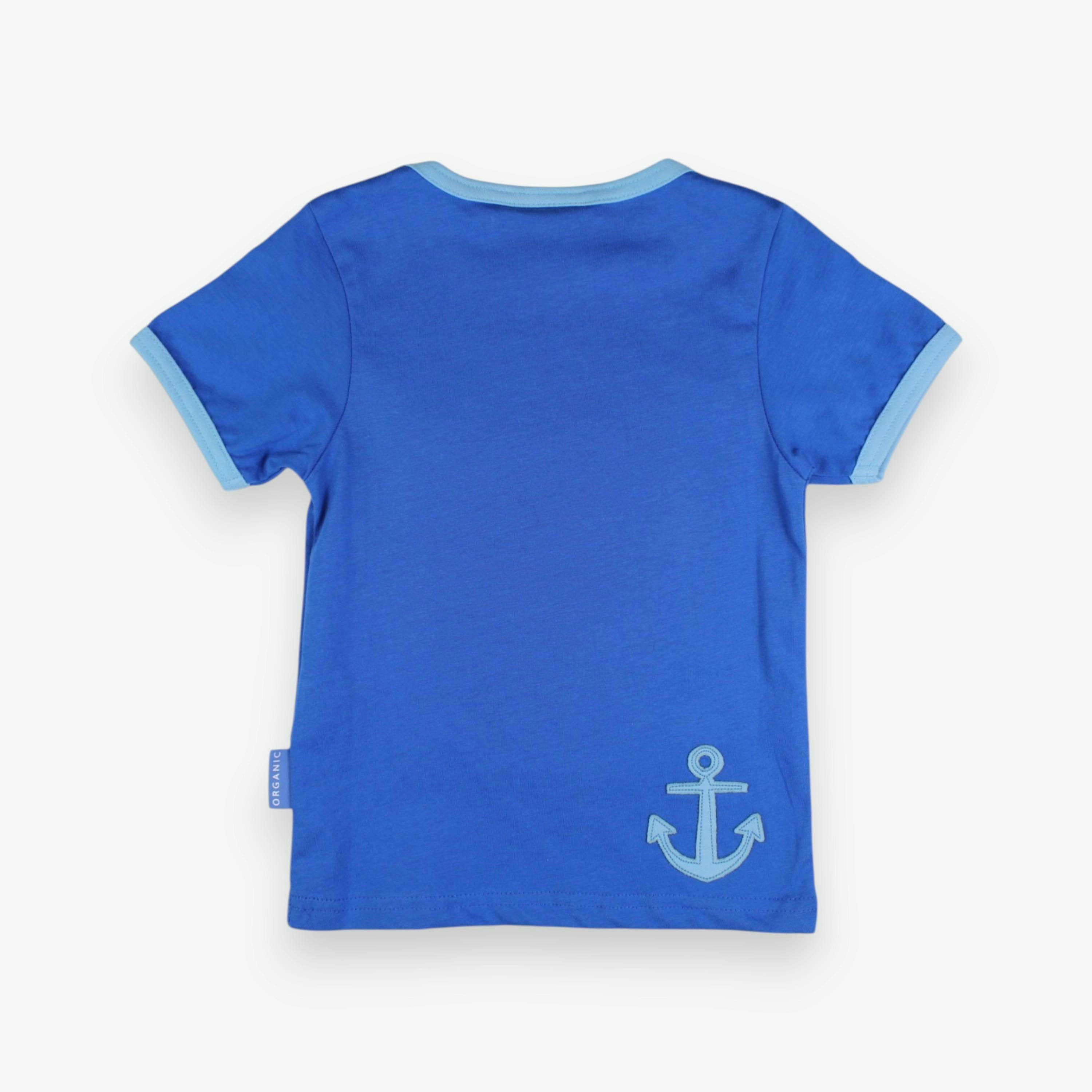 Organic St Ives Boat Applique Short-Sleeved T-Shirt , view 3 of 3