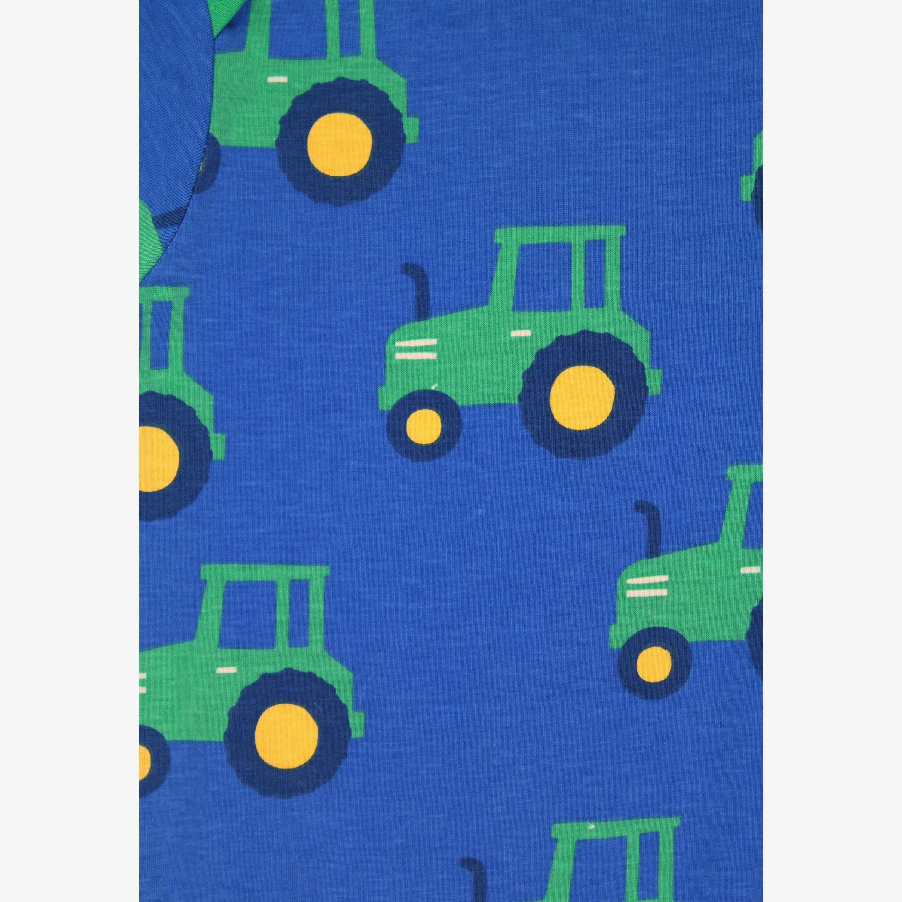 Organic Hillside Tractor Print Baby Body , view 2 of 3