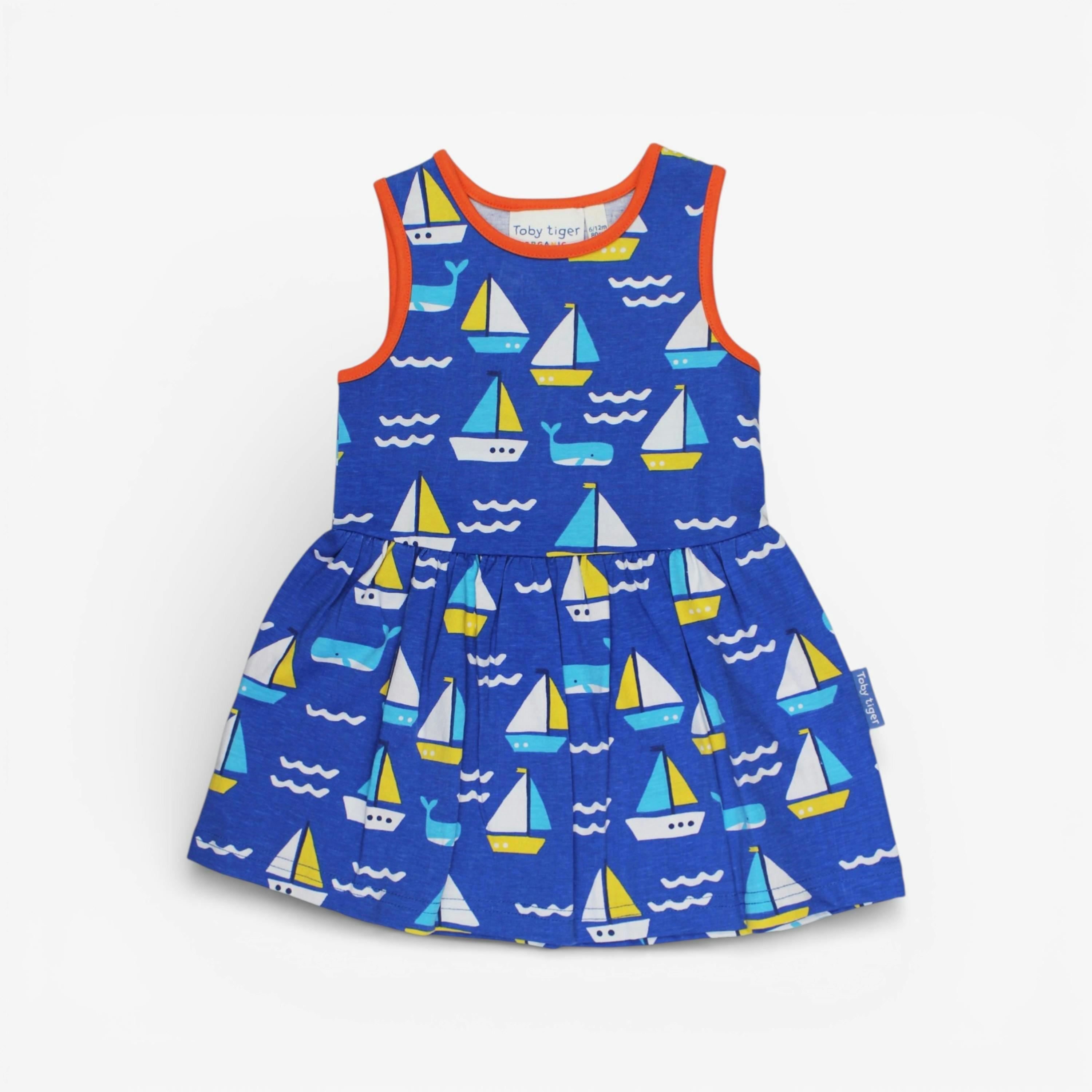 Organic St Ives Print Summer Dress , view 1 of 2