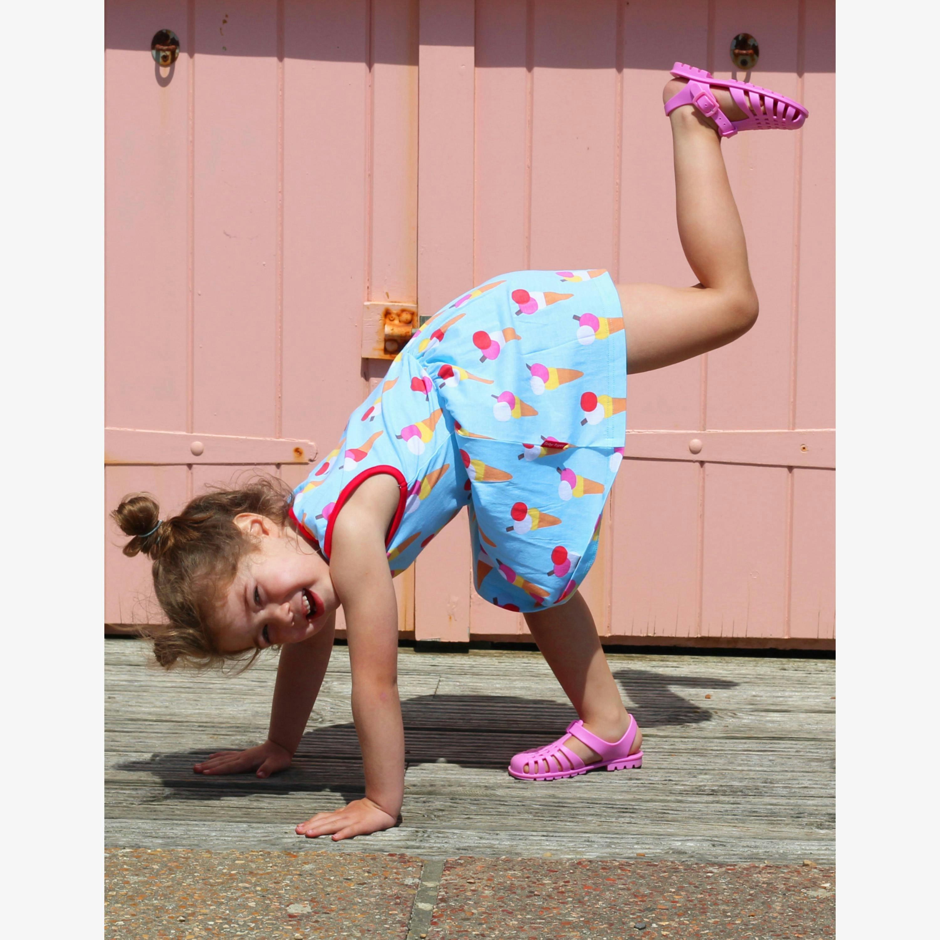 Organic Ice Cream Cones Print Summer Dress , view 2 of 5