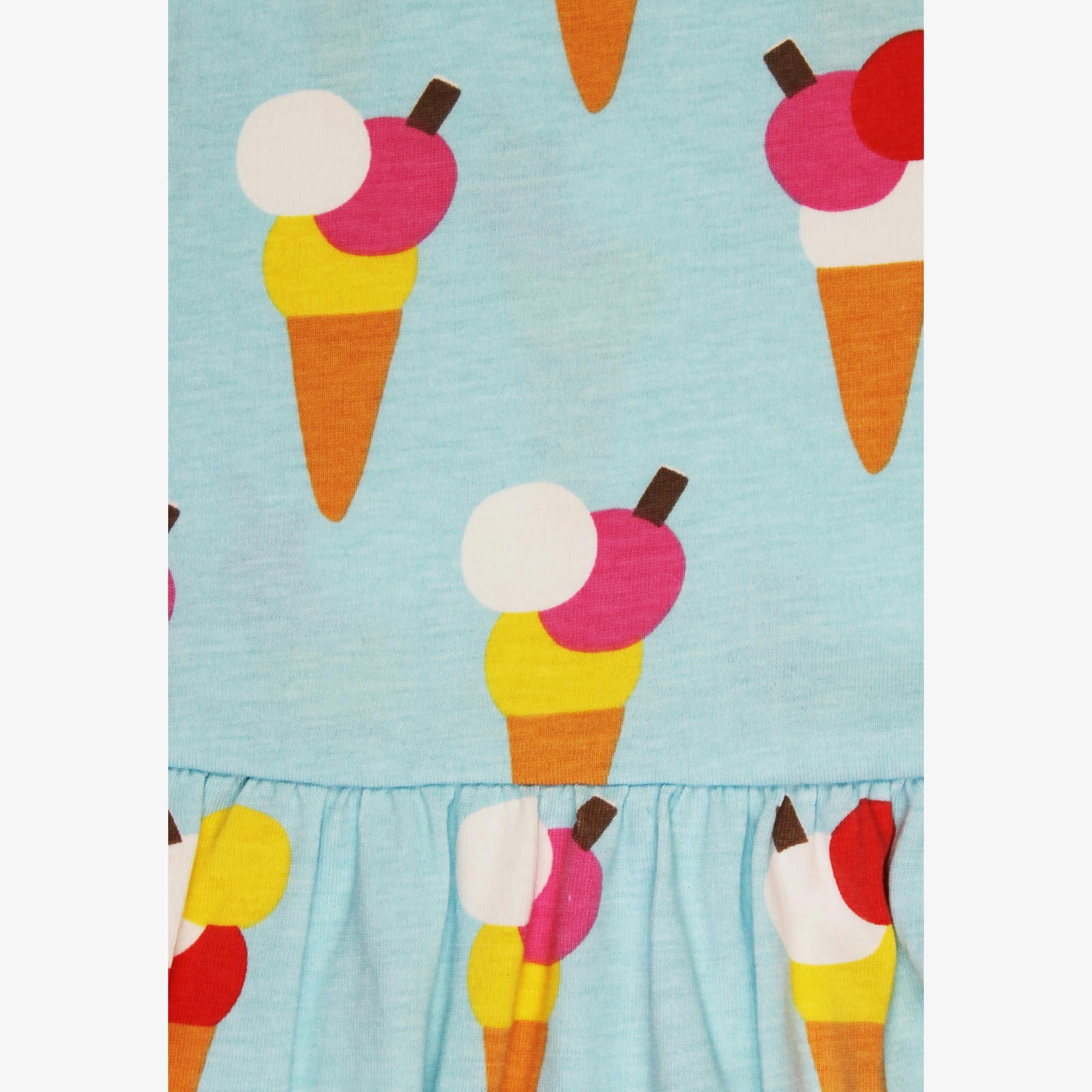 Organic Ice Cream Cones Print Summer Dress , view 4 of 5