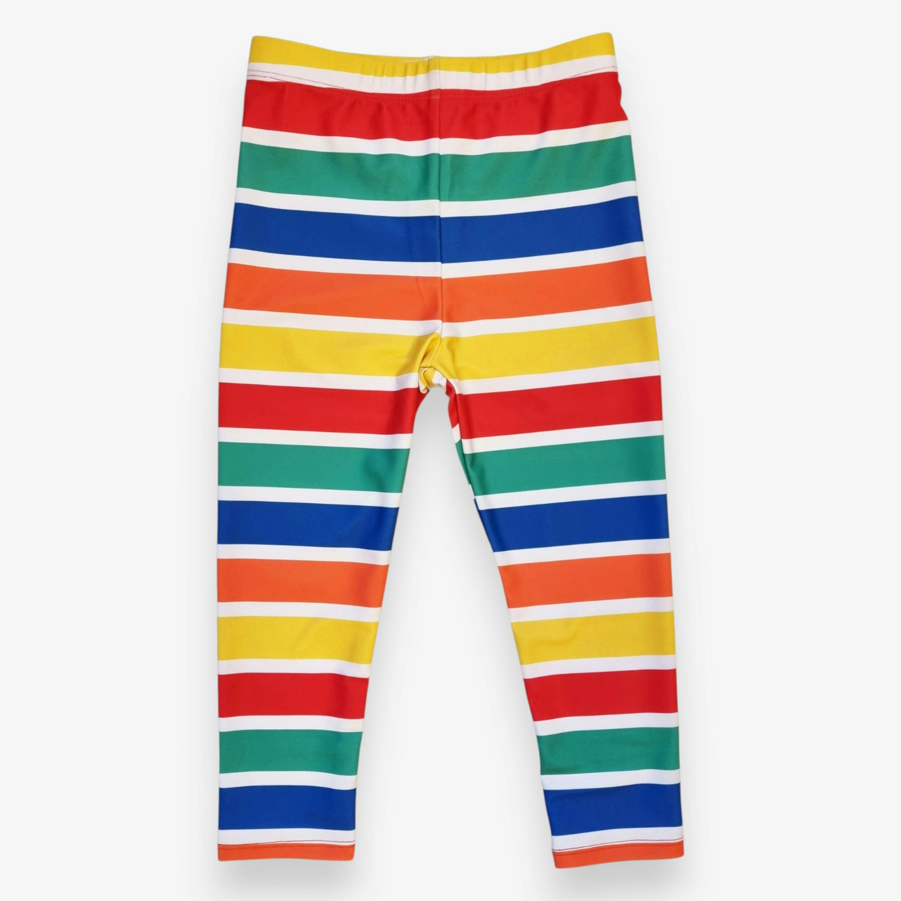 Happy Stripe Print Kids' Swim Leggings , view 1 of 3