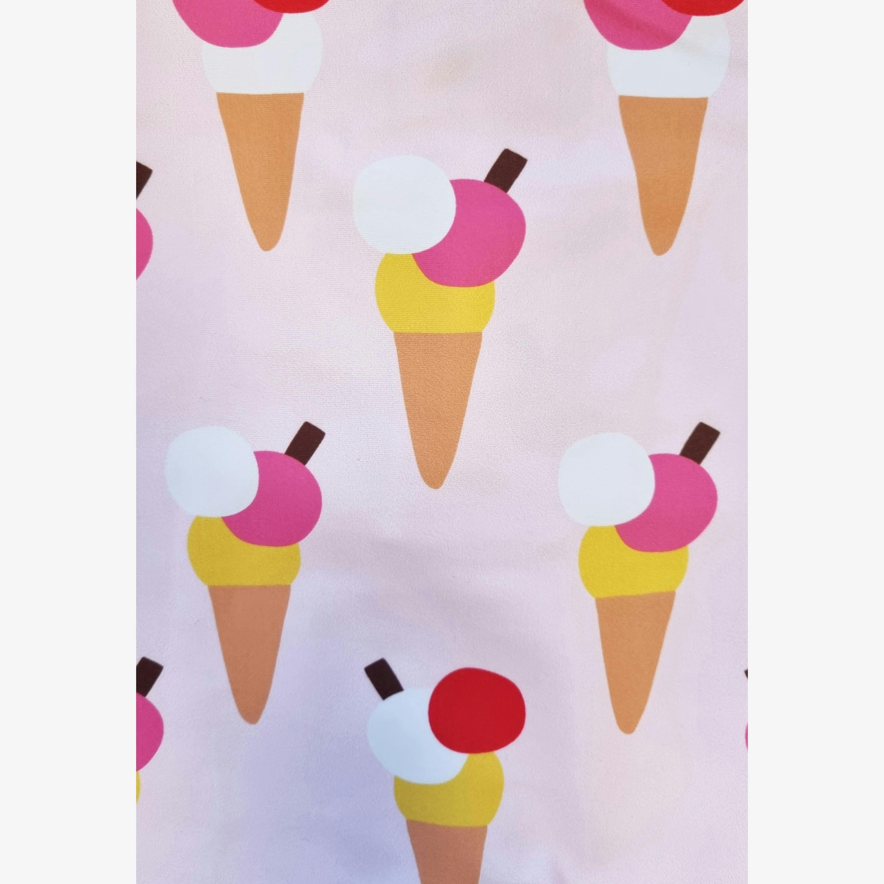 Ice Cream Cones Print Long-Sleeved Kids' Swimsuit , view 4 of 5