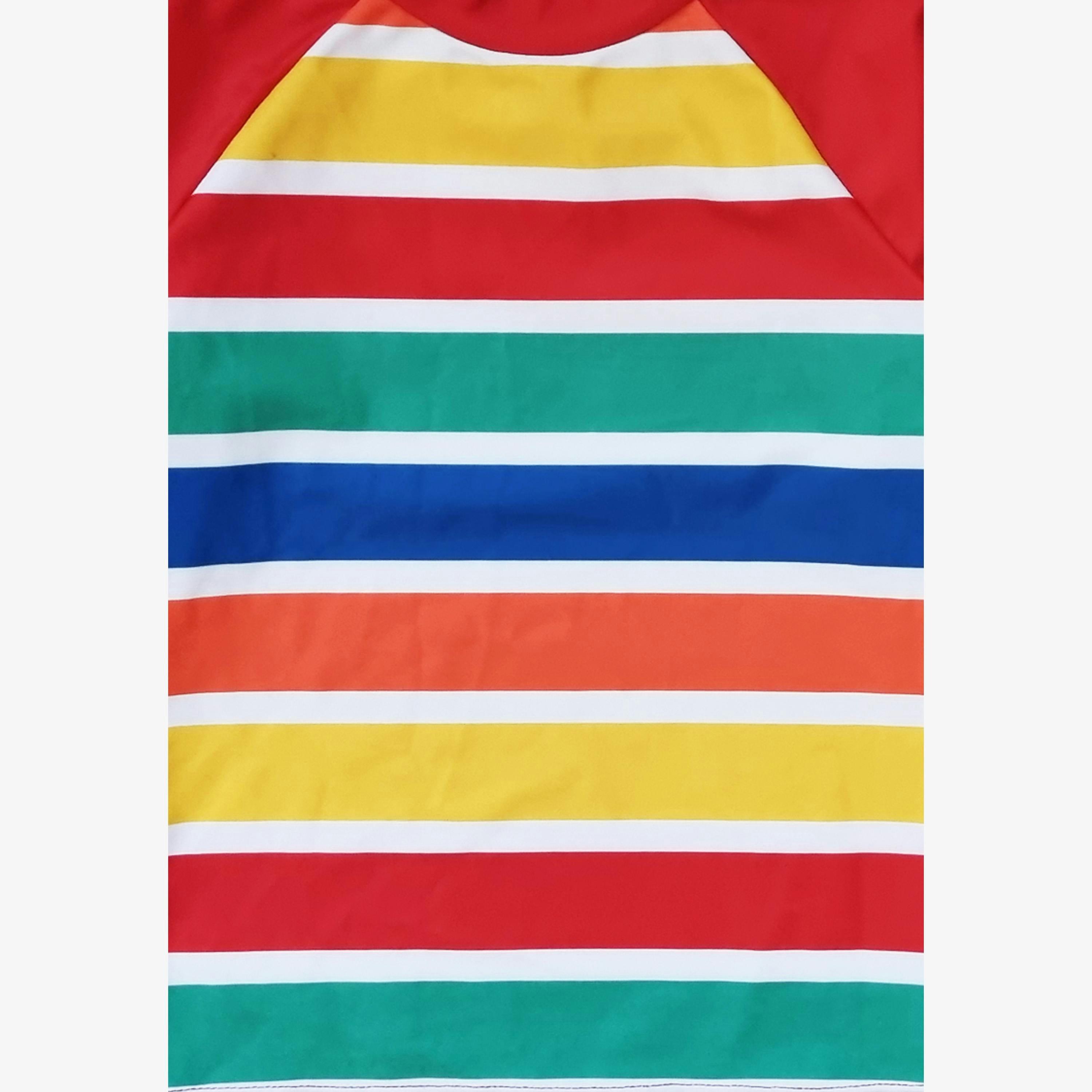 Happy Stripe Print Kids' Swim Rash Vest , view 2 of 3