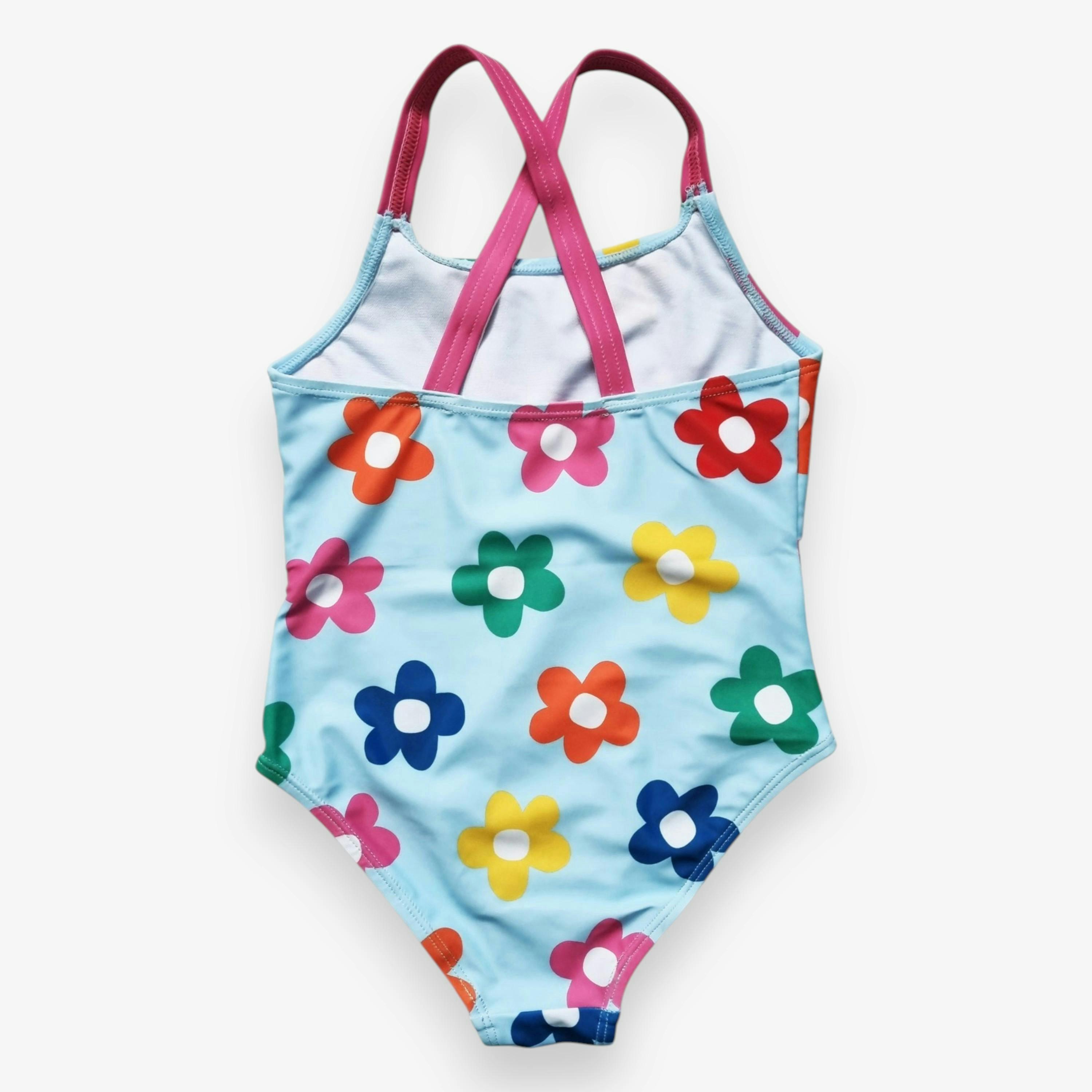 Rainbow Bloom Print Kids' Swimsuit , view 4 of 4