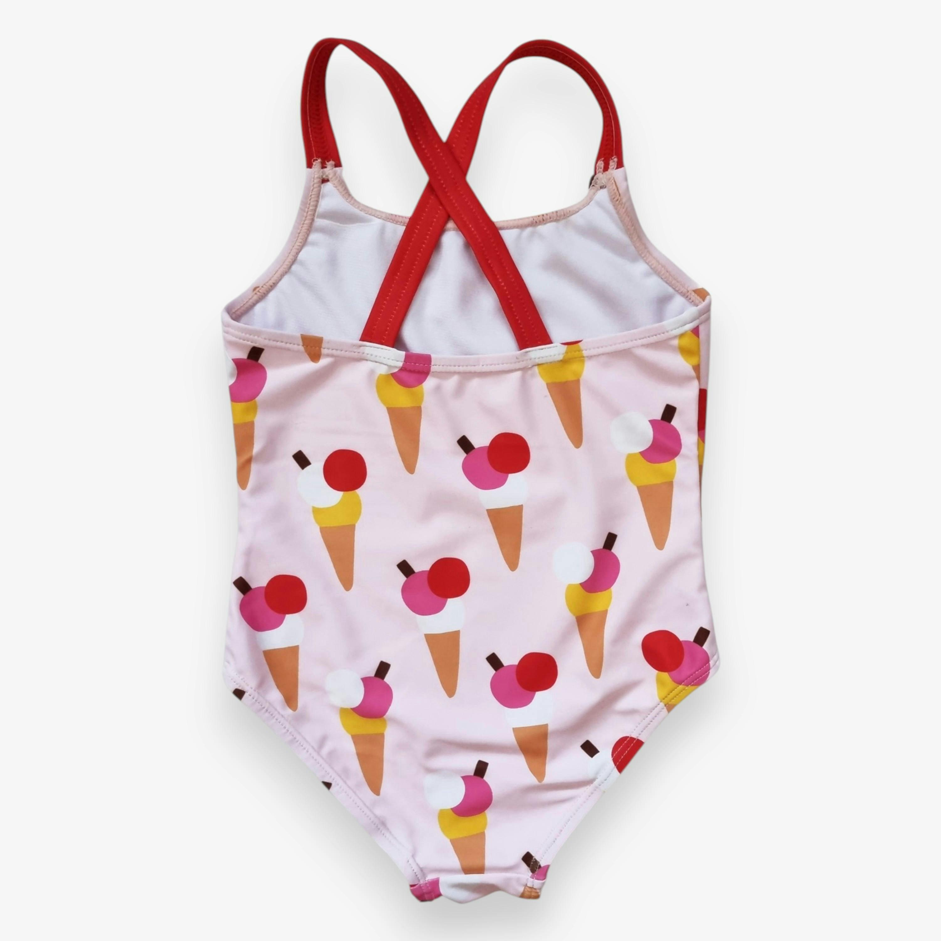 Ice Cream Cones Print Kids' Swimsuit , view 4 of 4