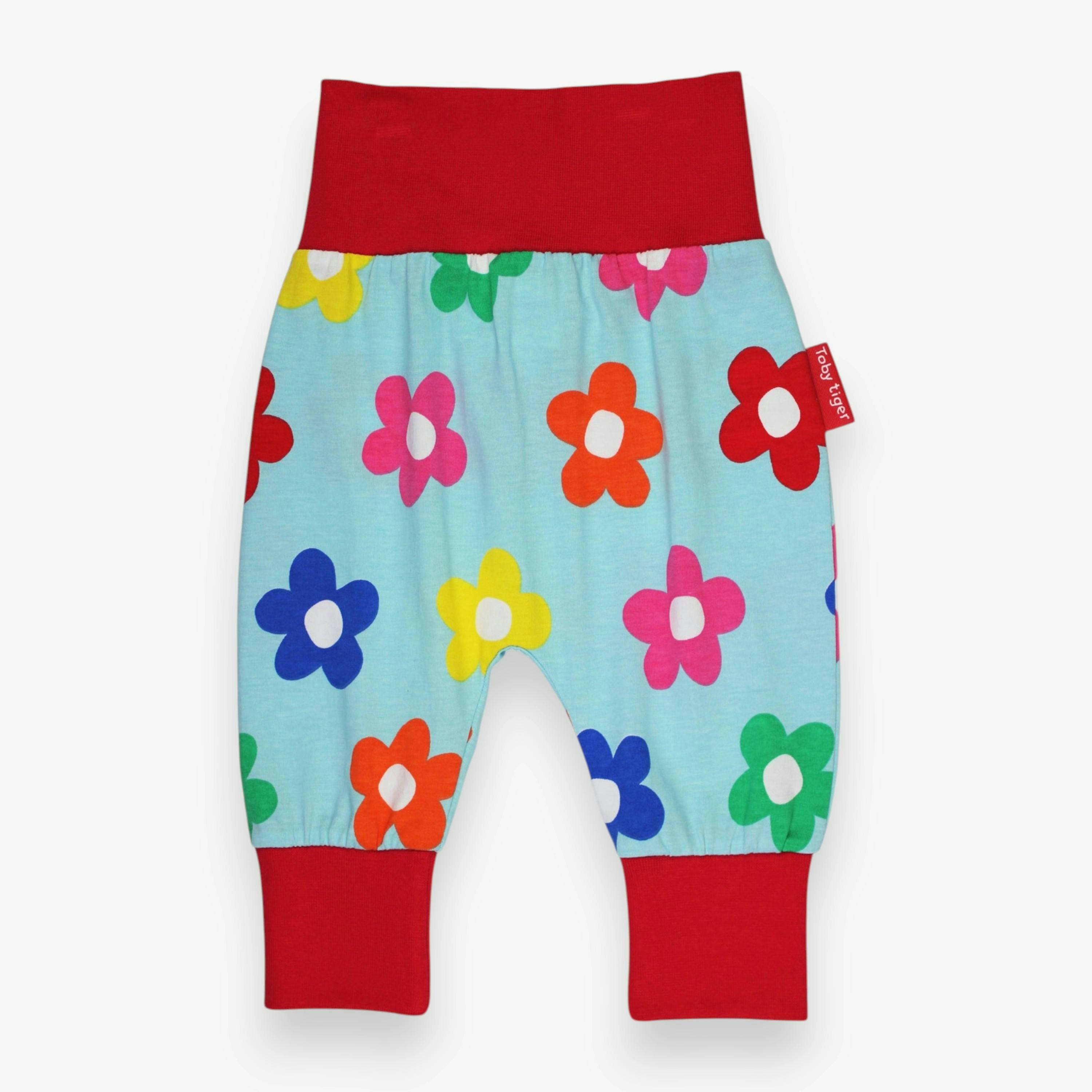 Organic Rainbow Bloom Print Yoga Pants , view 1 of 3