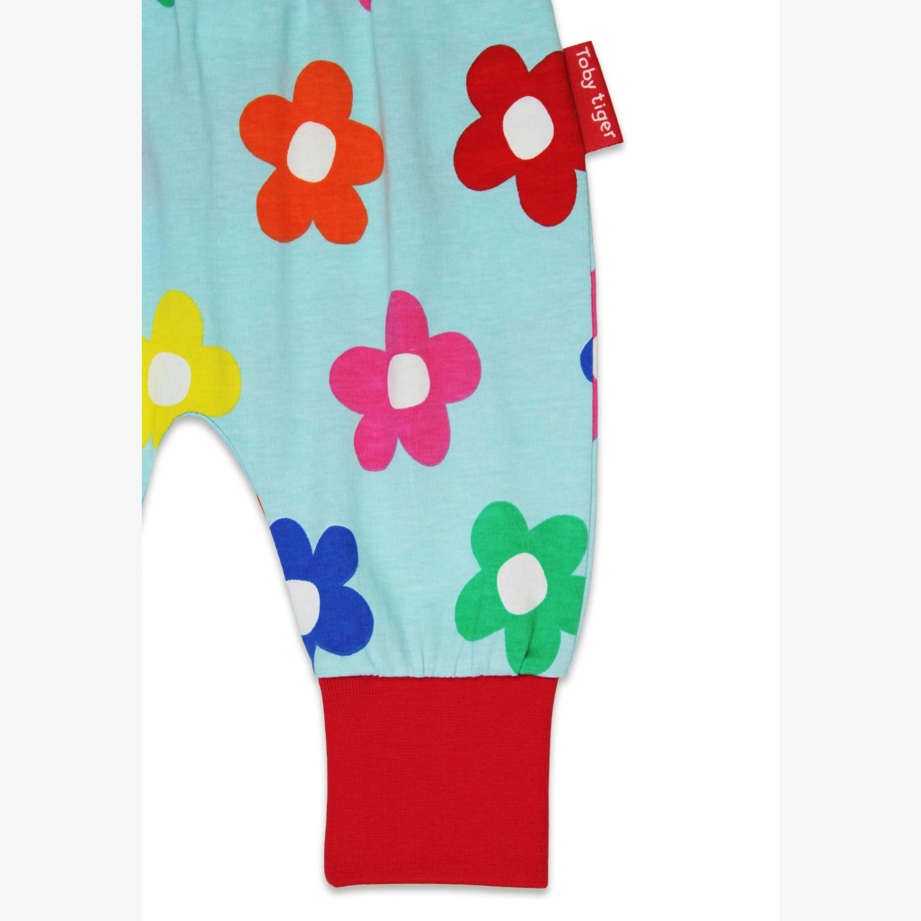Organic Rainbow Bloom Print Yoga Pants , view 2 of 3