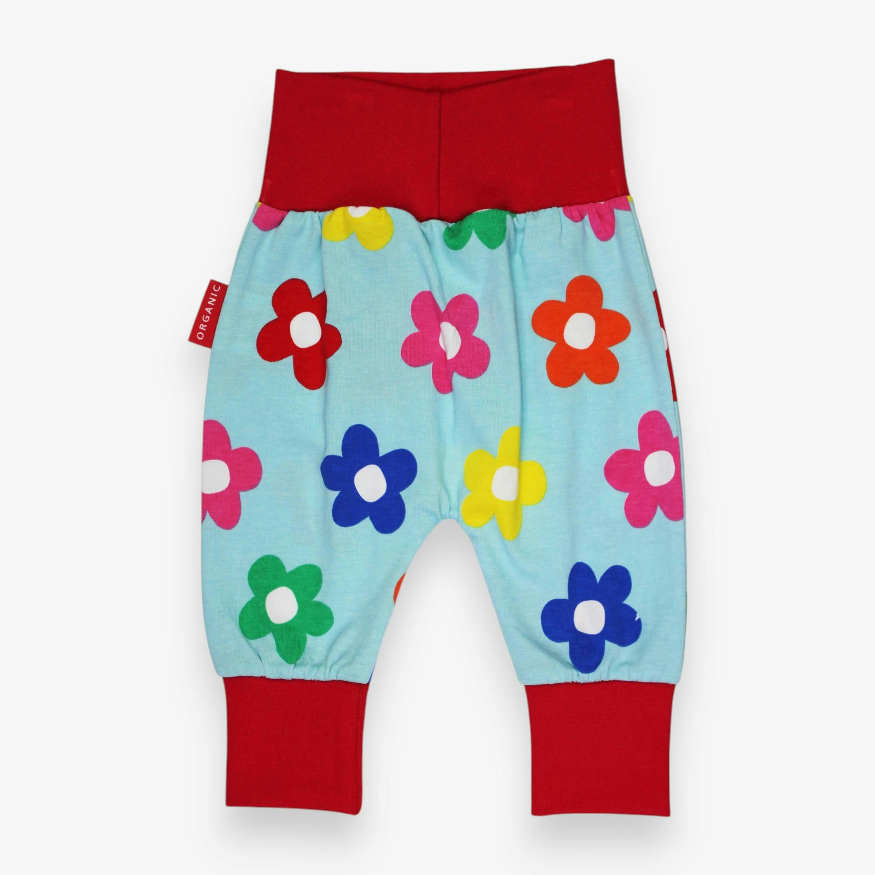 Organic Rainbow Bloom Print Yoga Pants , view 3 of 3