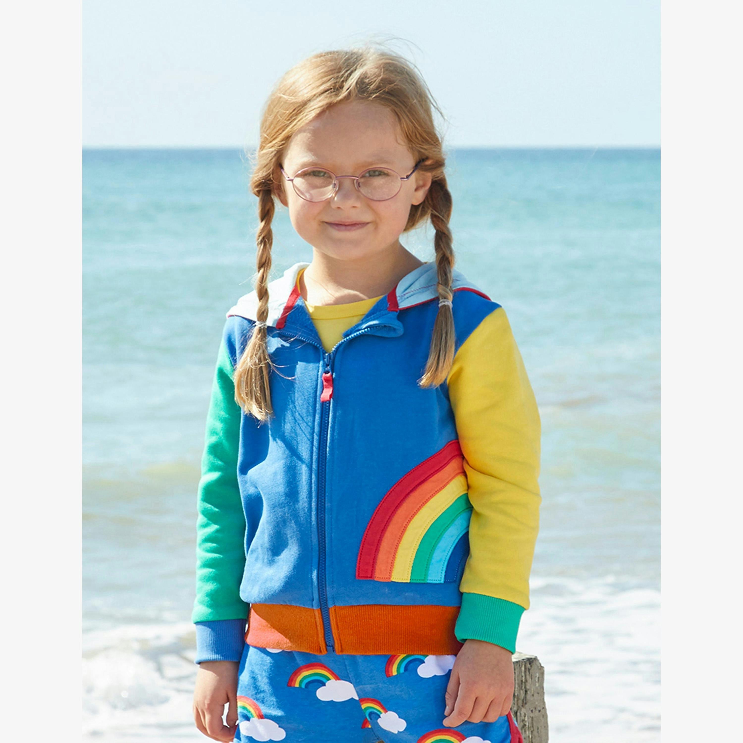 Organic Rainbow Applique Hoodie , view 2 of 2