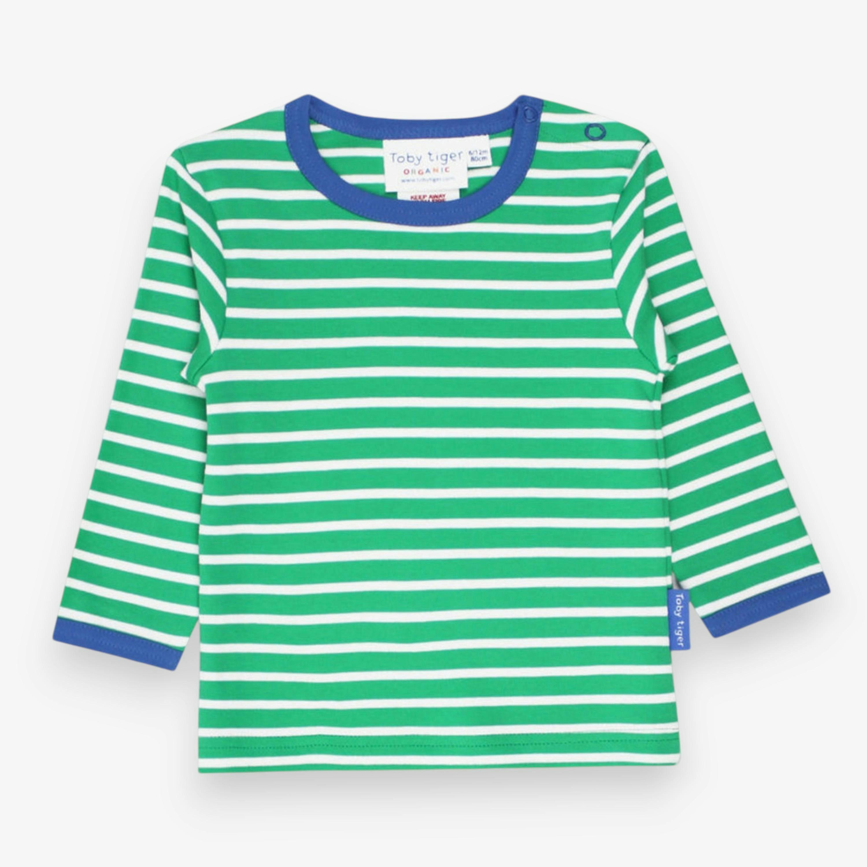 Organic Green Breton Long-Sleeved T-Shirt , view 1 of 2