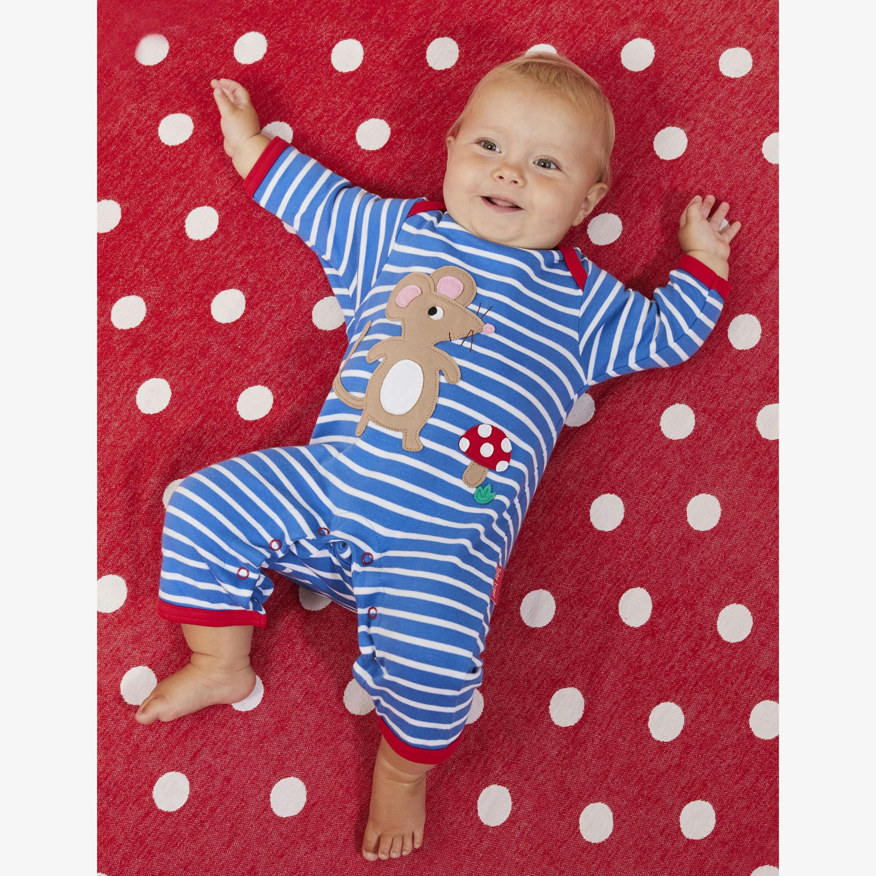 Organic Mouse and Mushroom Applique Sleepsuit , view 2 of 2