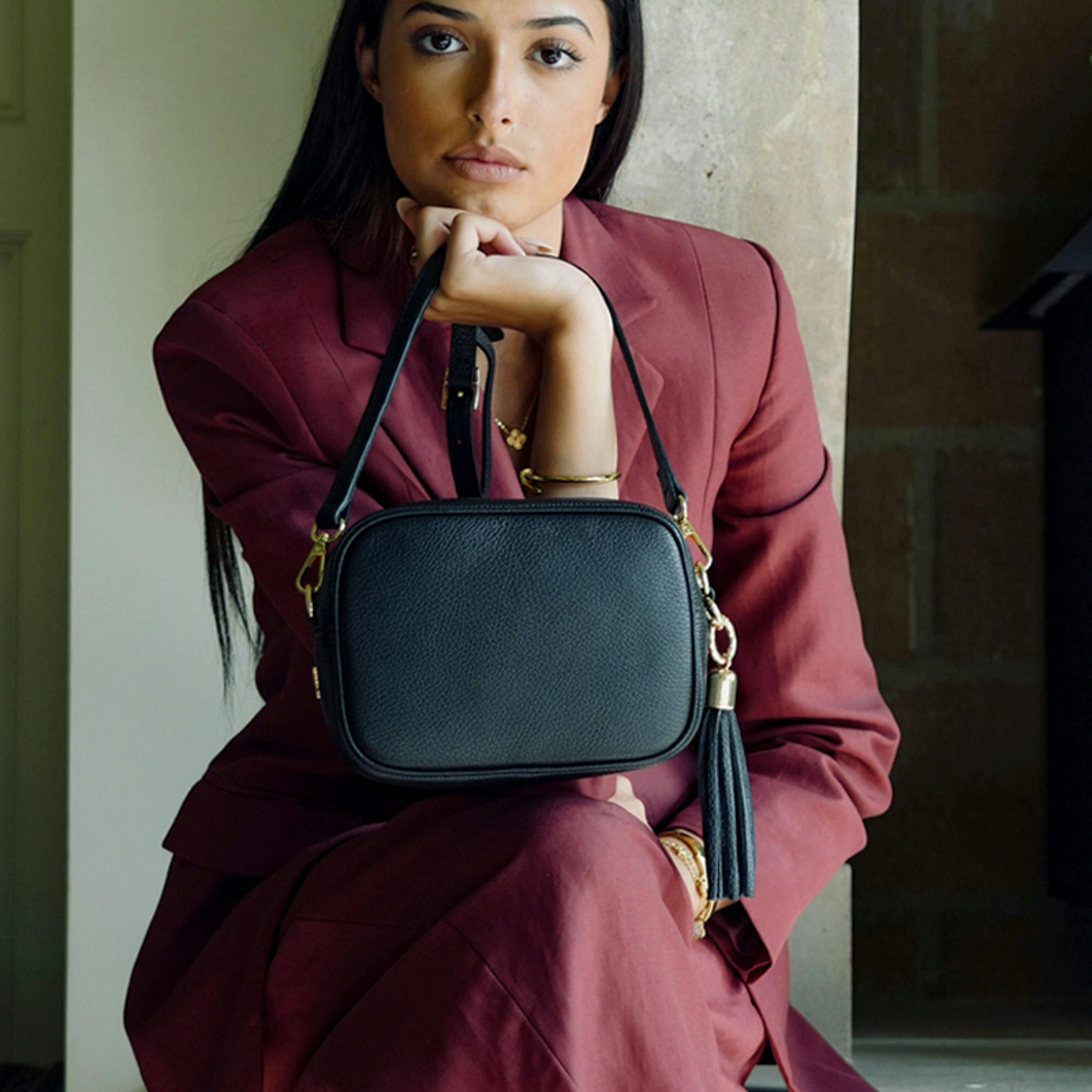 The Tassel Leather Crossbody Bag , view 2 of 5