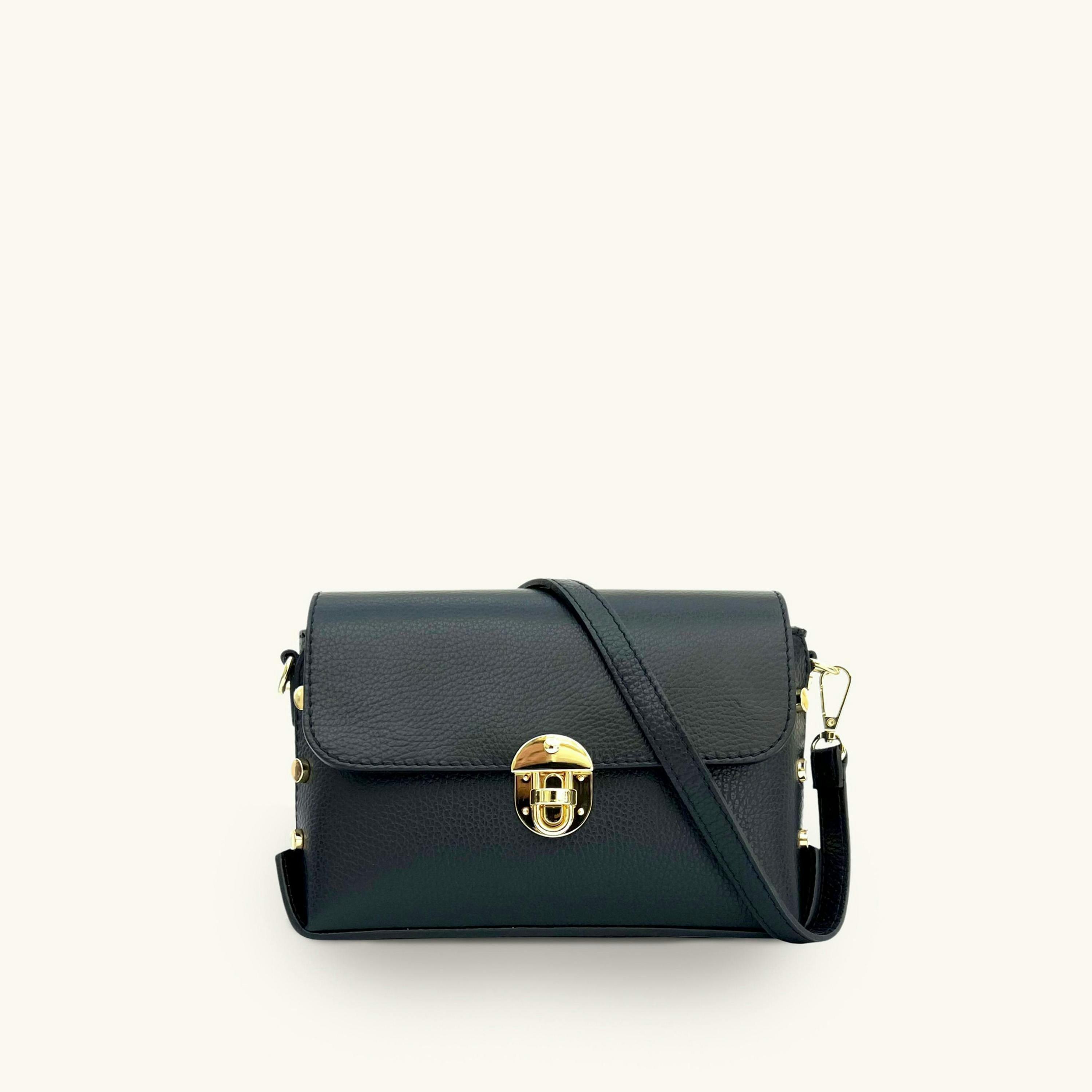 The Bloxsome Leather Crossbody Bag With Gold Chain Strap , view 2 of 6