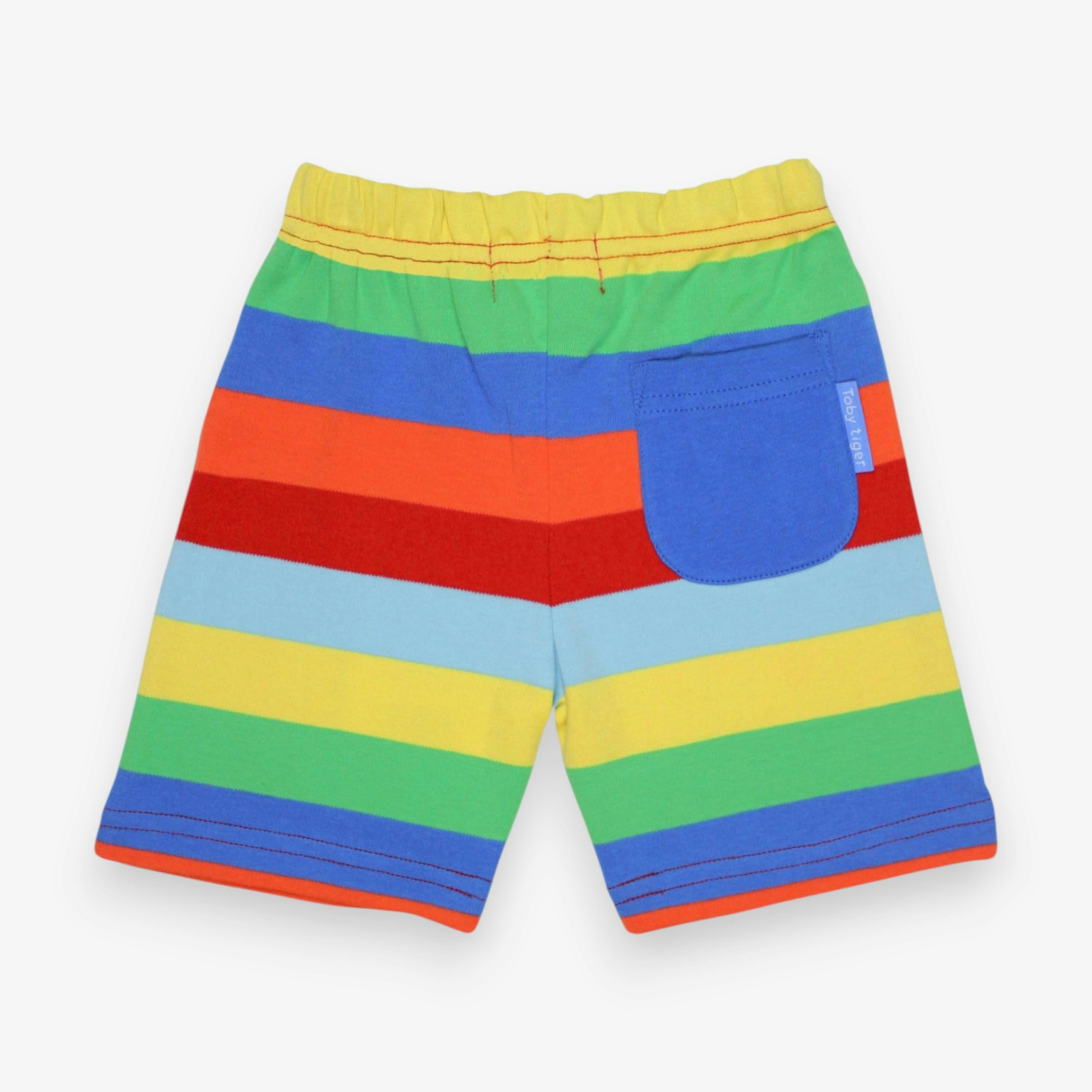 Organic Multi Stripe Shorts , view 2 of 2