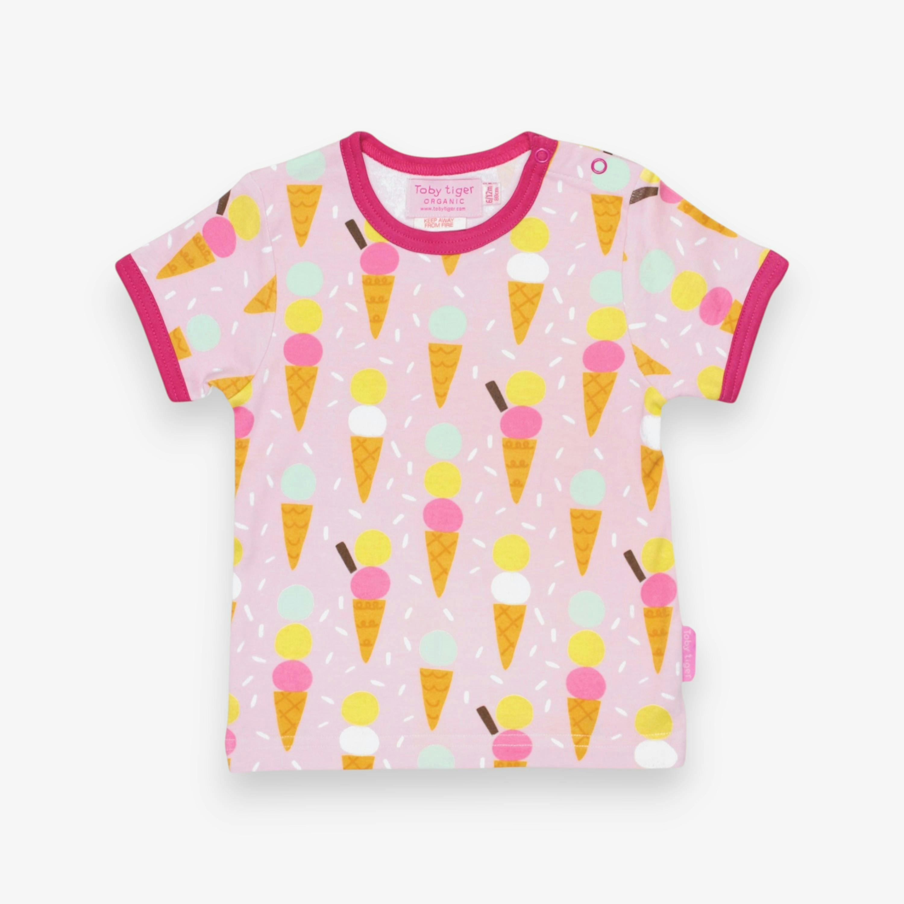 Organic Ice Cream Print Short-Sleeved T-Shirt , view 1 of 1