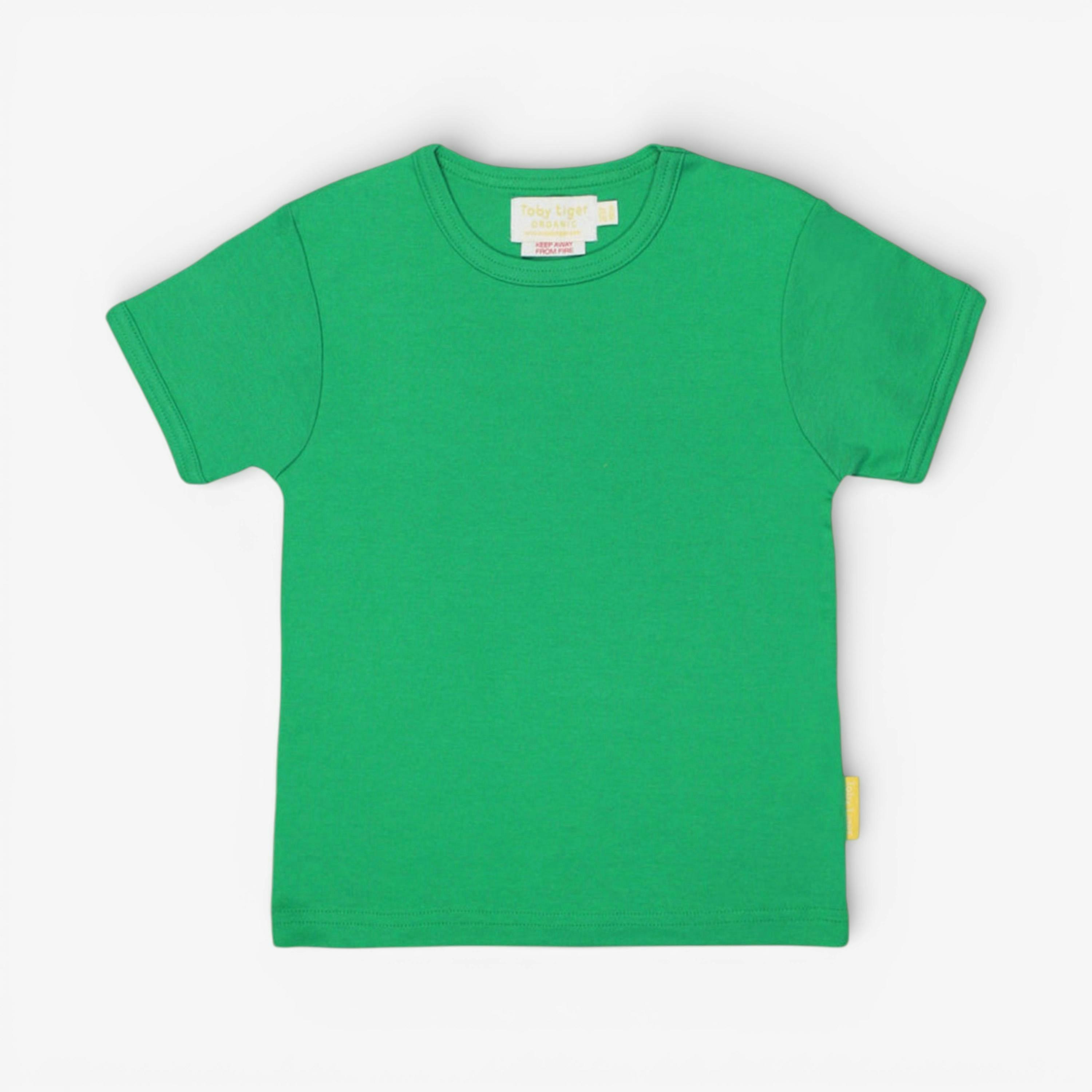 Organic Green Basic Short-Sleeved T-Shirt , view 1 of 1