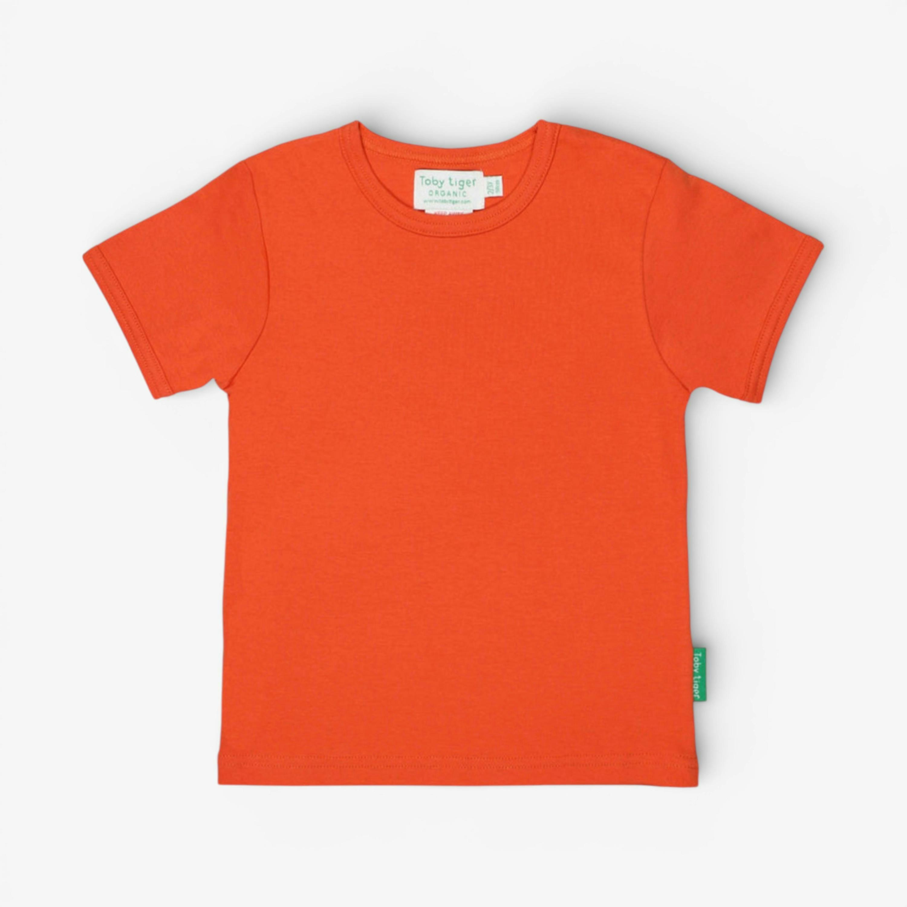 Organic Orange Basic Short-Sleeved T-Shirt , view 1 of 1