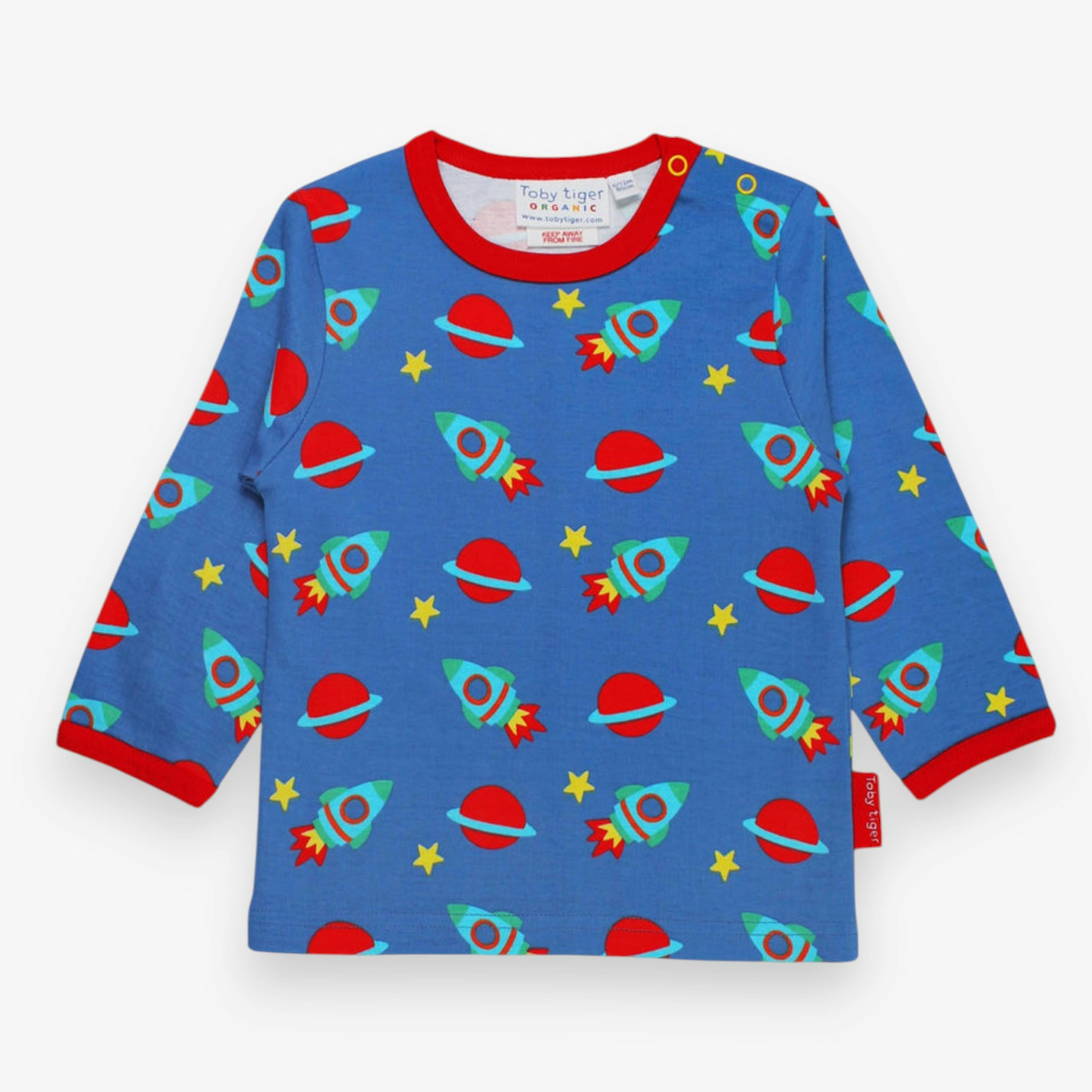 Organic Space Print Long-Sleeved T-Shirt , view 1 of 2