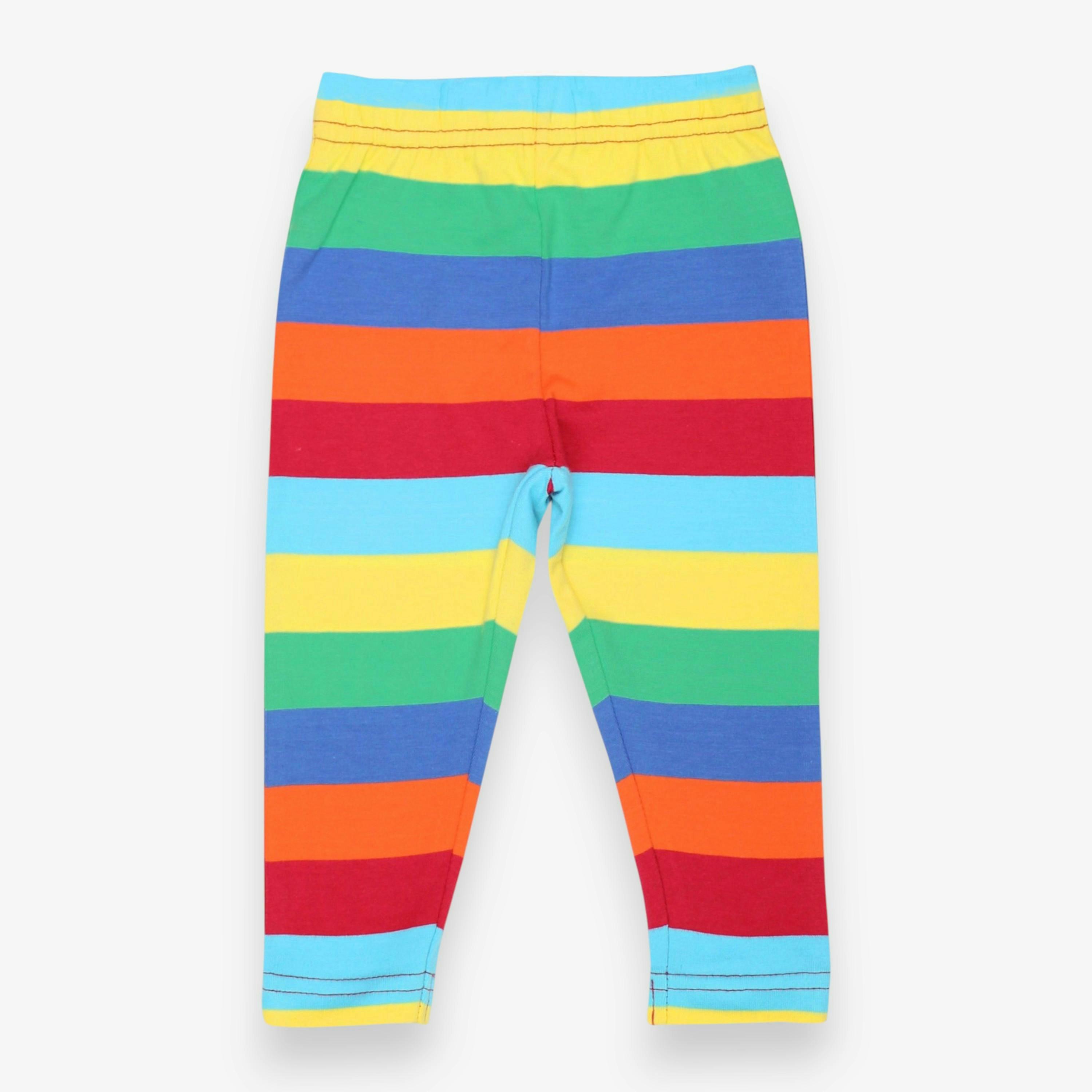 Organic 3/4 Length Multi Stripe Leggings , view 1 of 1