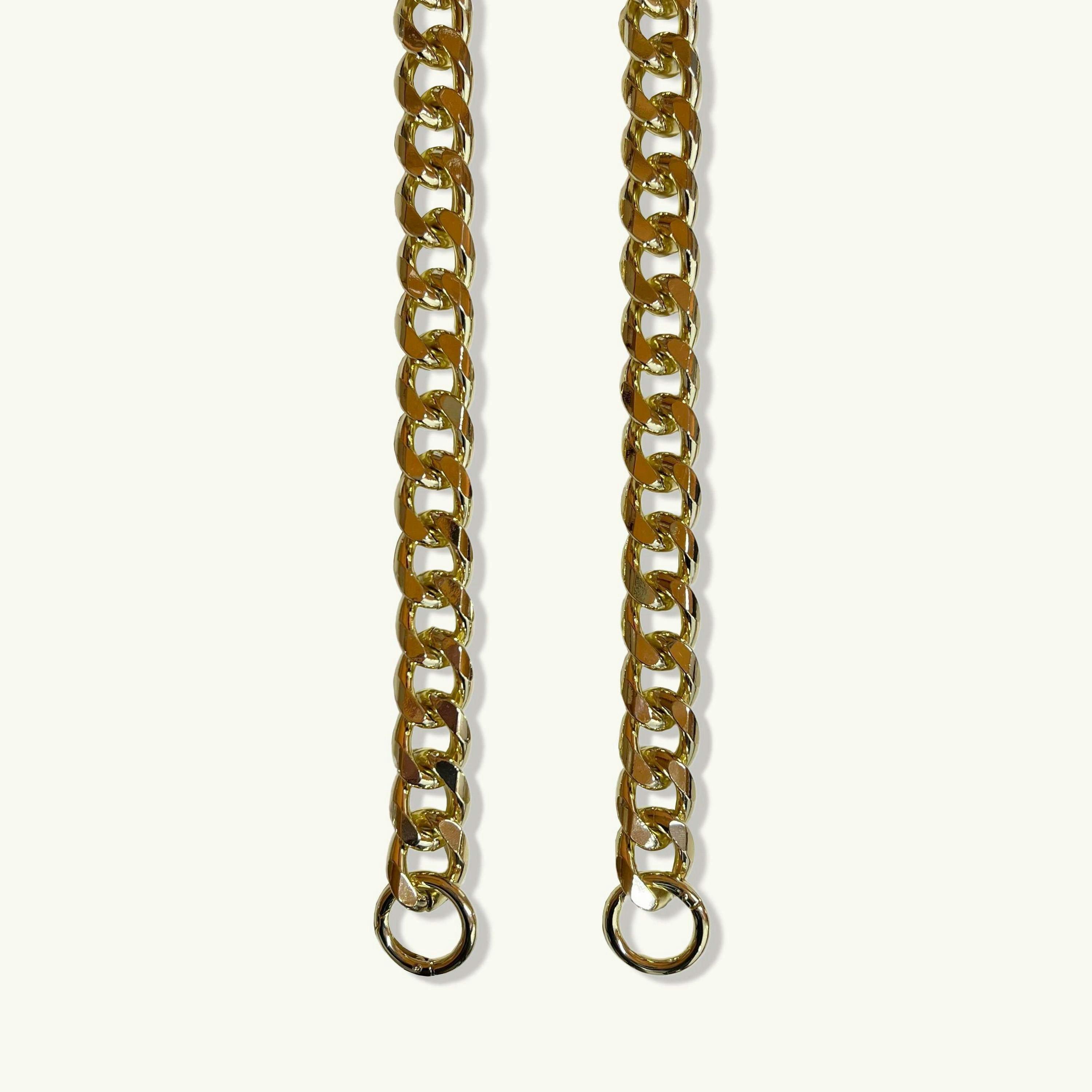 The Tassel Leather Crossbody Bag With Gold Chain Strap , view 6 of 6
