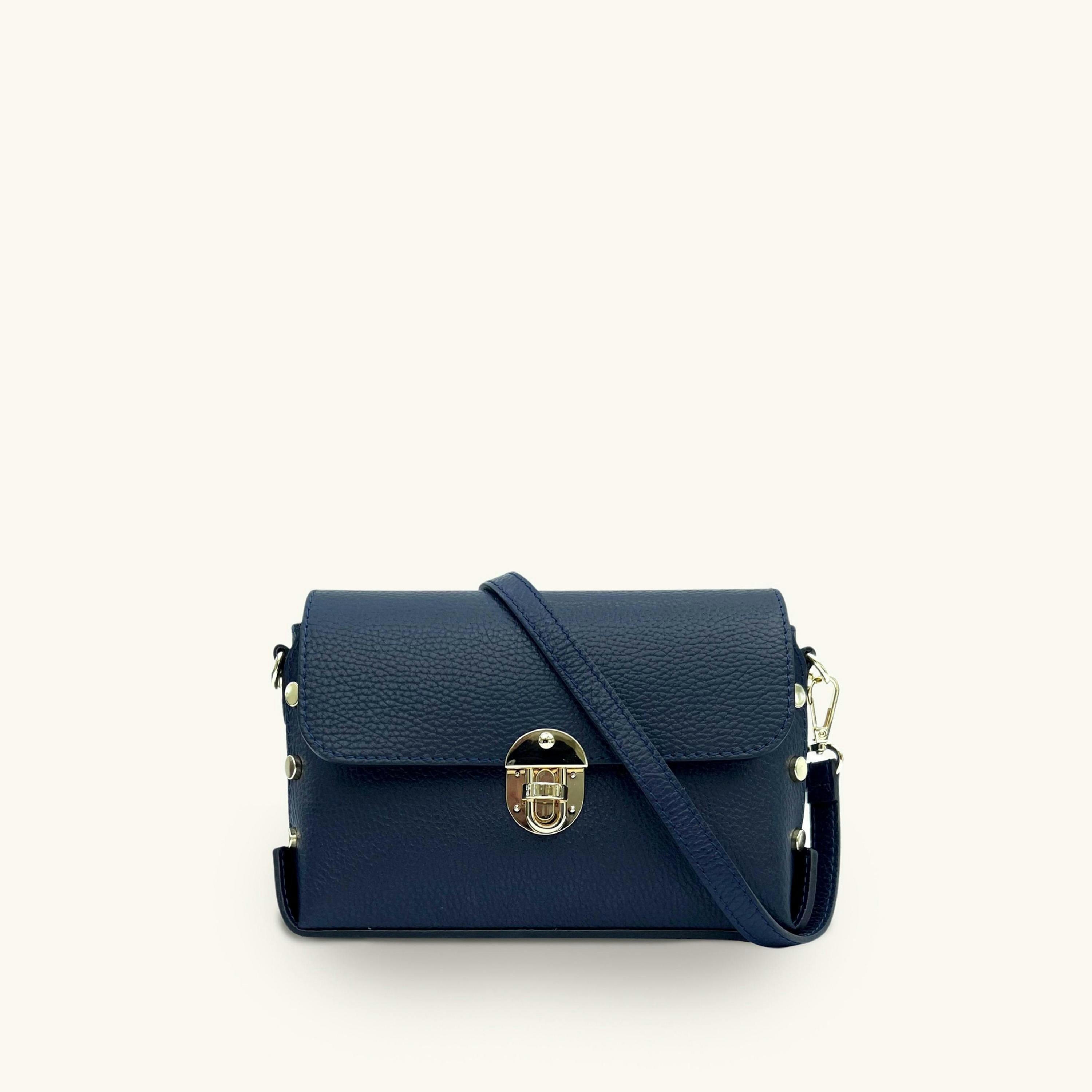 The Bloxsome Leather Crossbody Bag With Canvas Strap , view 2 of 6