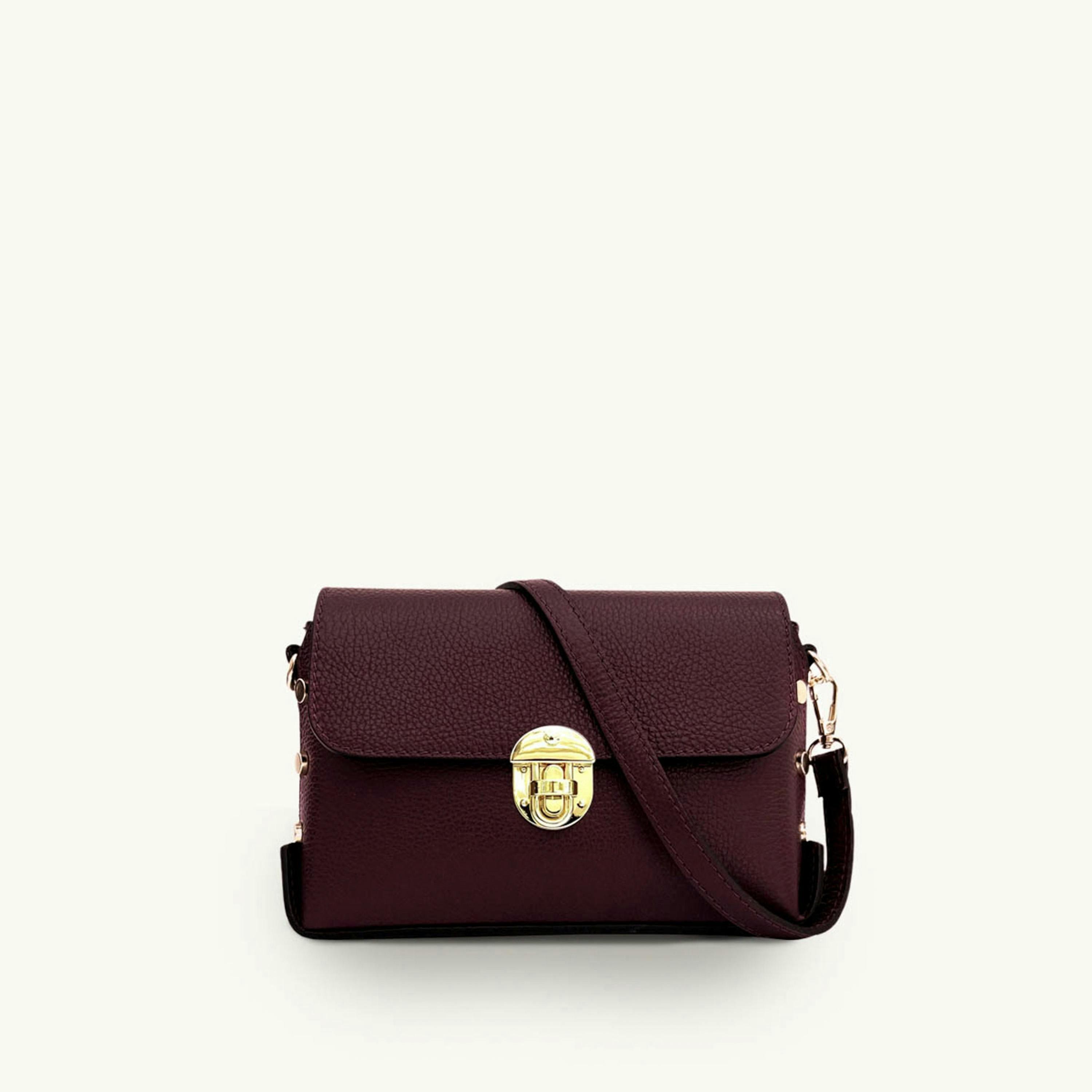 The Bloxsome Leather Crossbody Bag With Gold Chain Strap , view 2 of 6