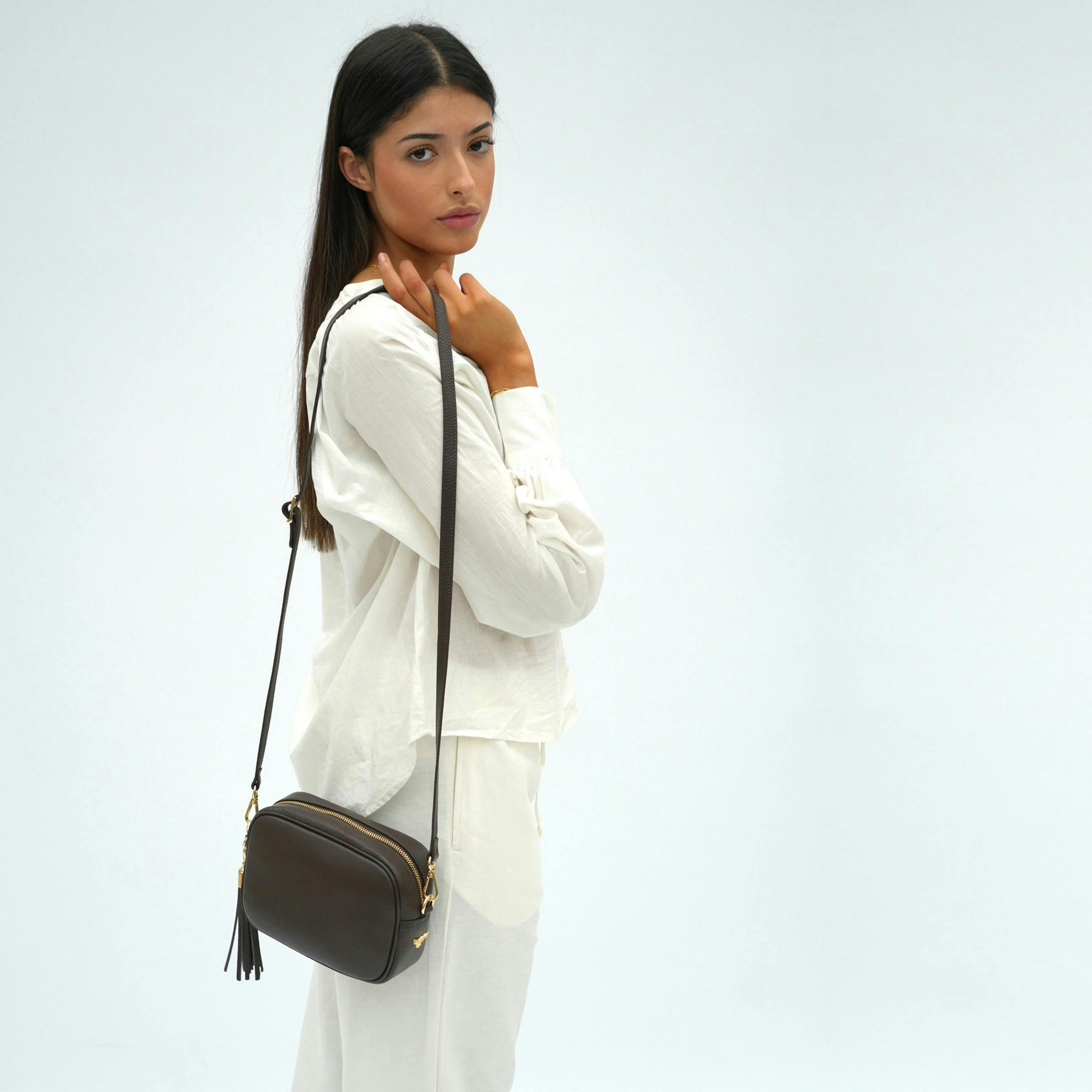 The Tassel Leather Crossbody Bag , view 2 of 4
