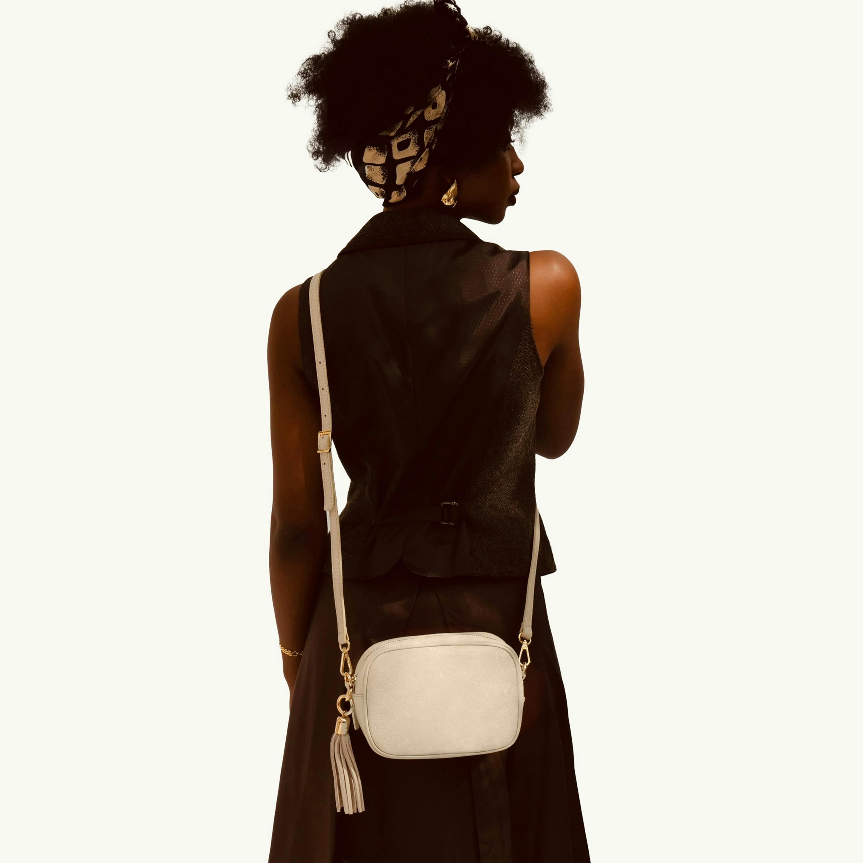 The Tassel Leather Crossbody Bag , view 2 of 5