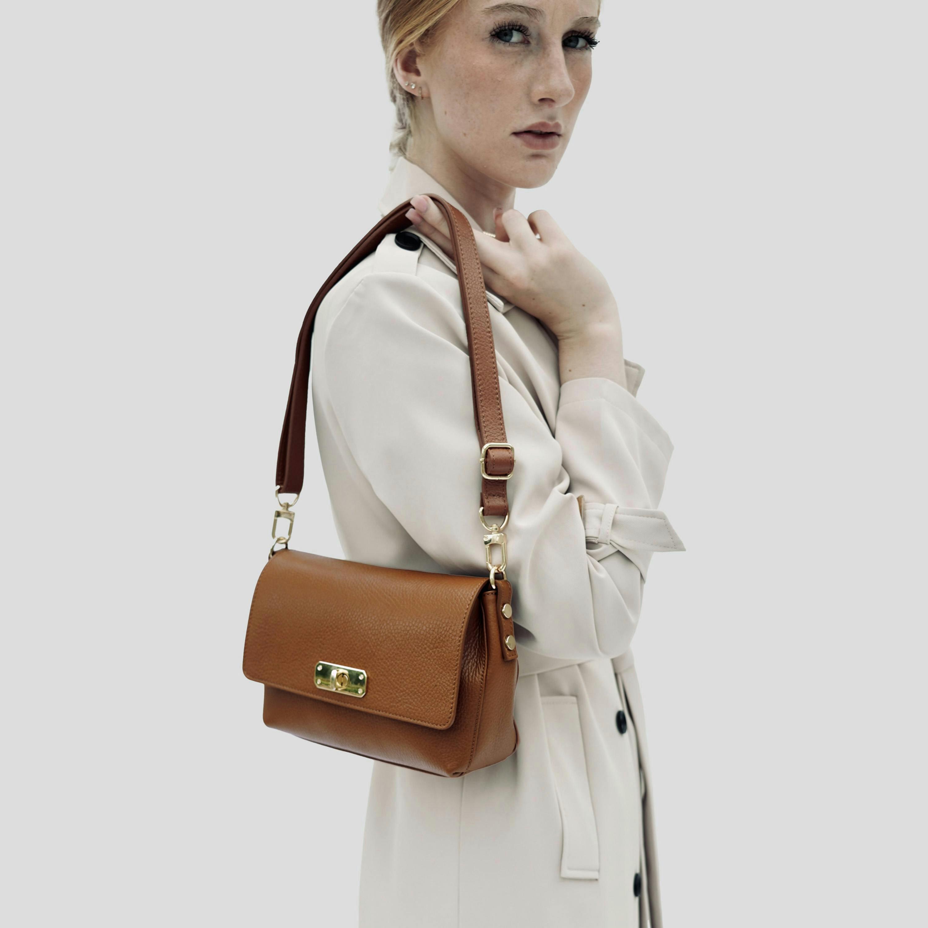 The Maisie Midi Leather Bag , view 2 of 6