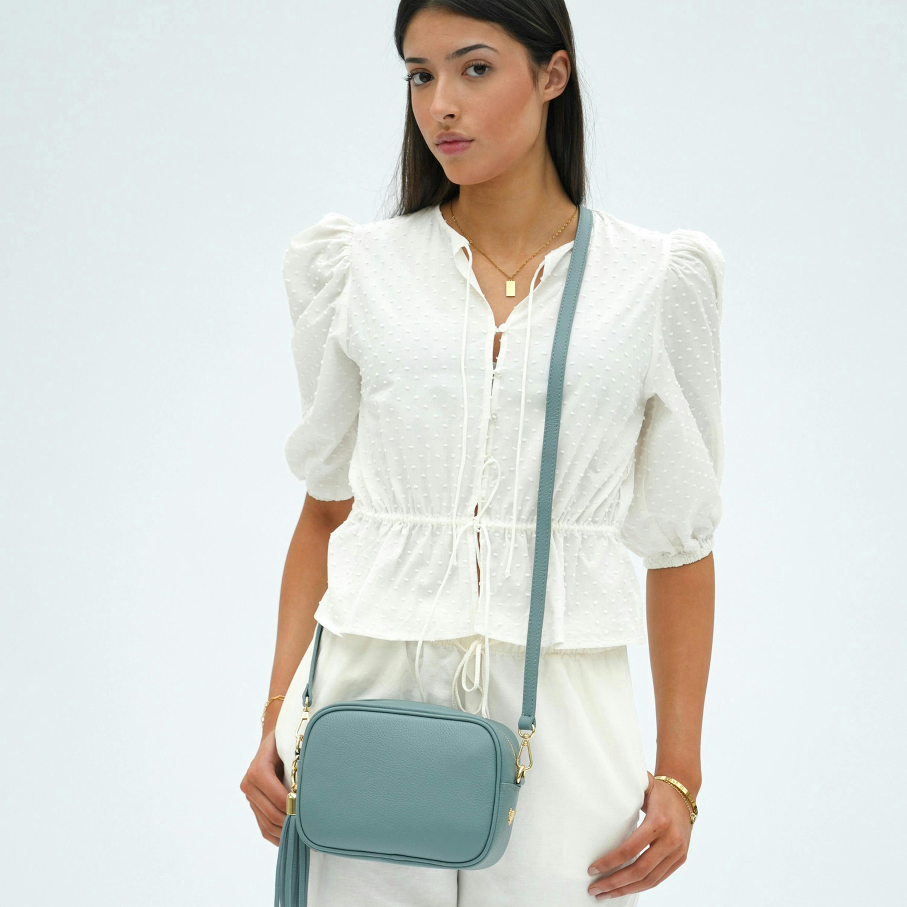 The Tassel Leather Crossbody Bag , view 2 of 4