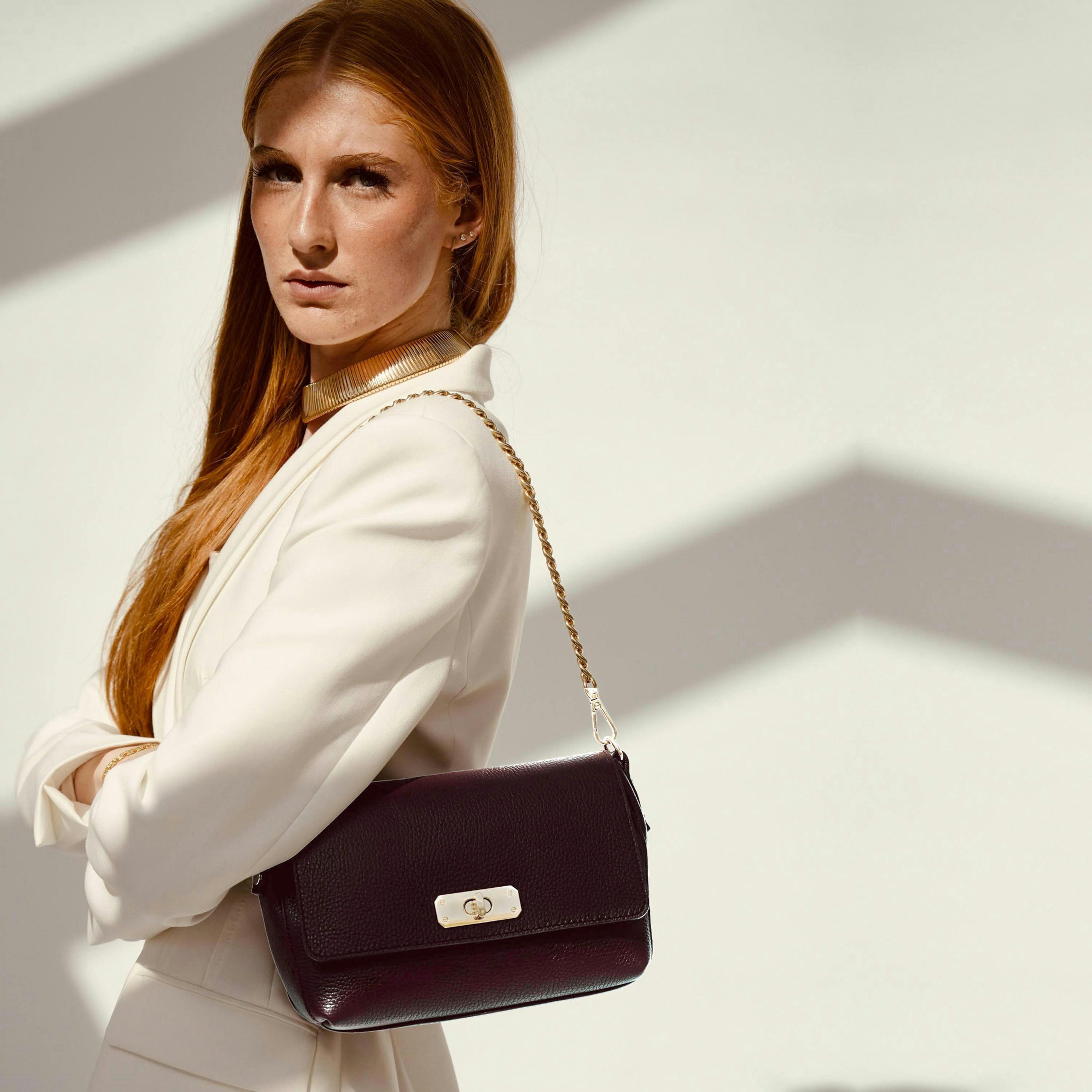 The Maisie Midi Leather Bag , view 2 of 6