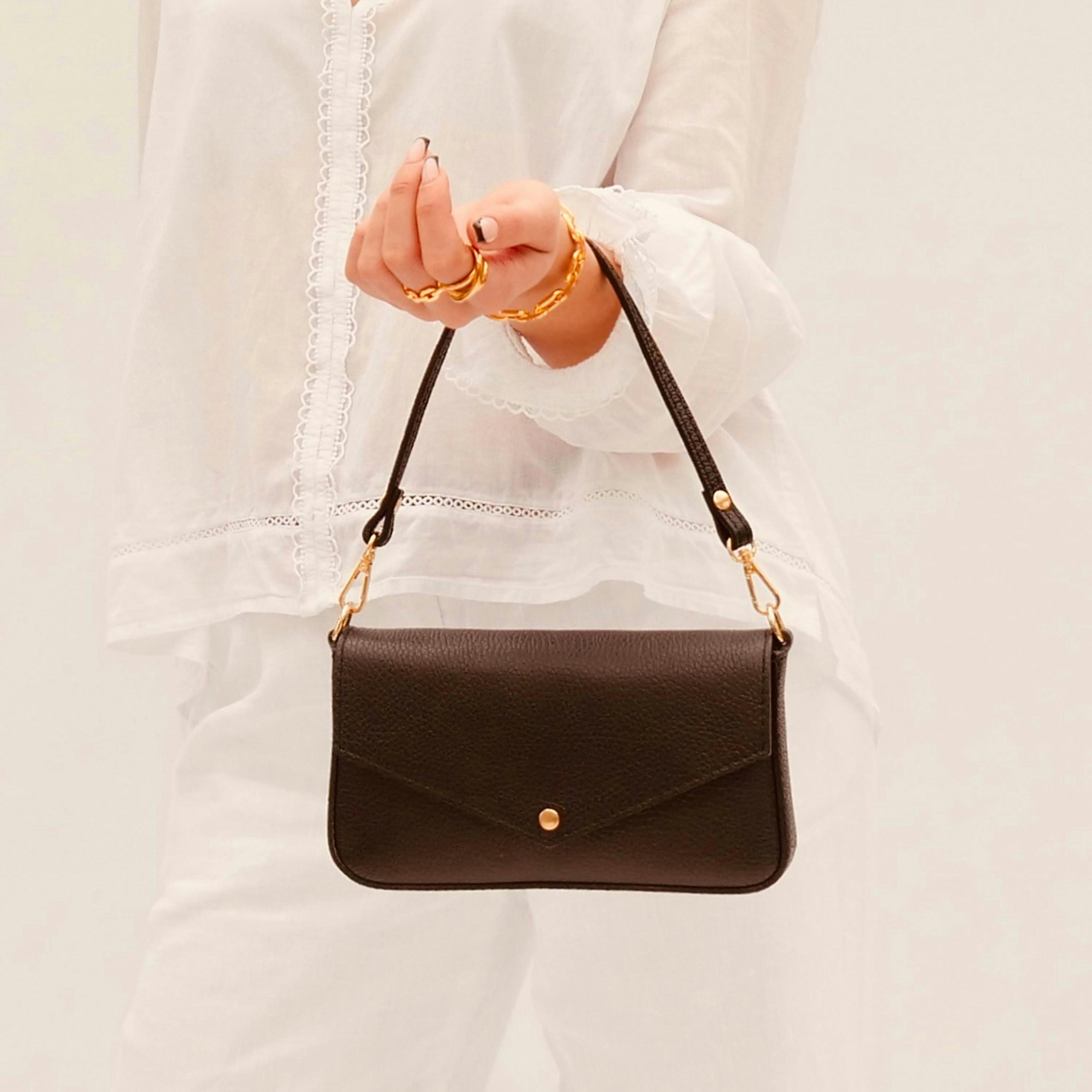 The Munro Leather Shoulder Bag , view 2 of 6
