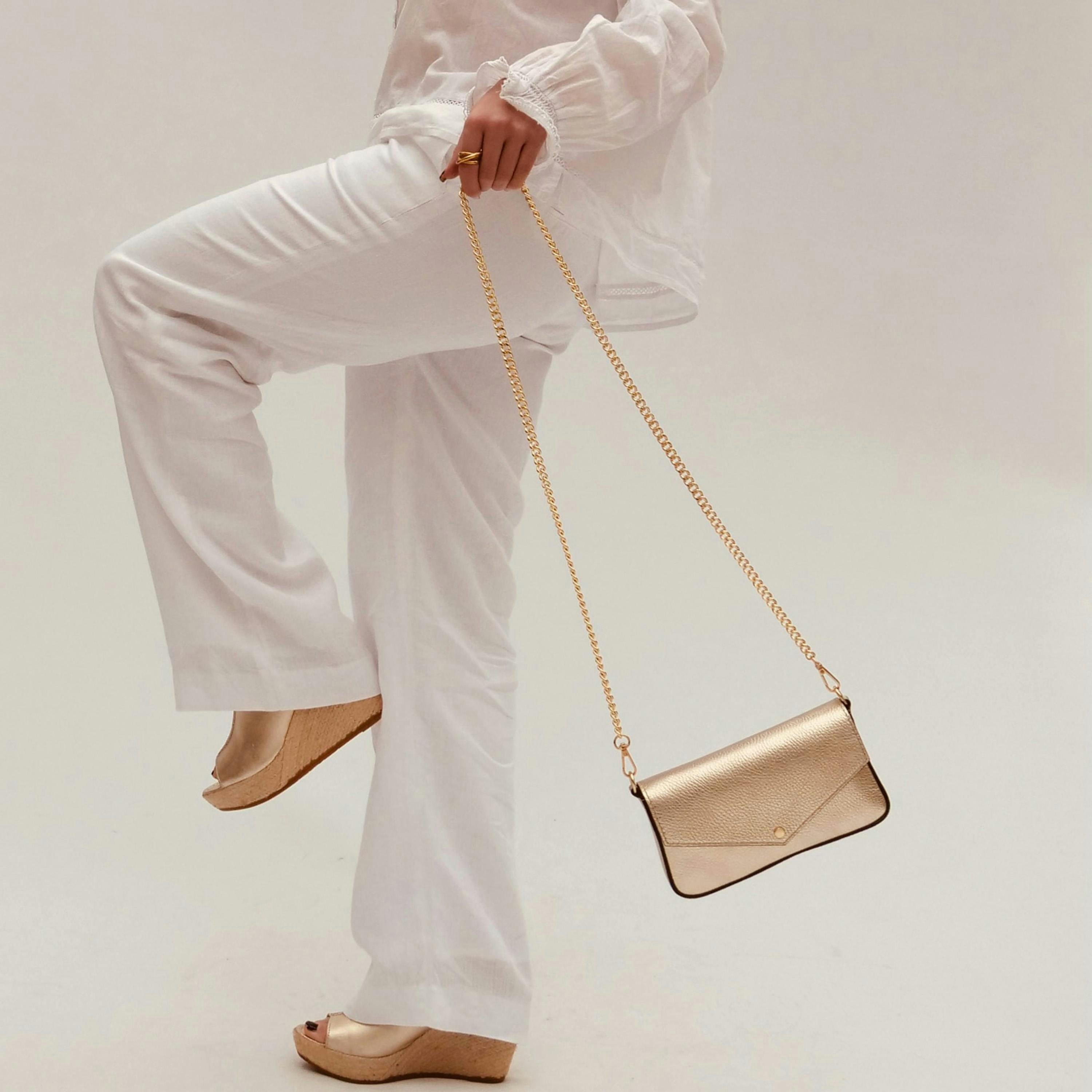 The Munro Leather Shoulder Bag , view 2 of 6