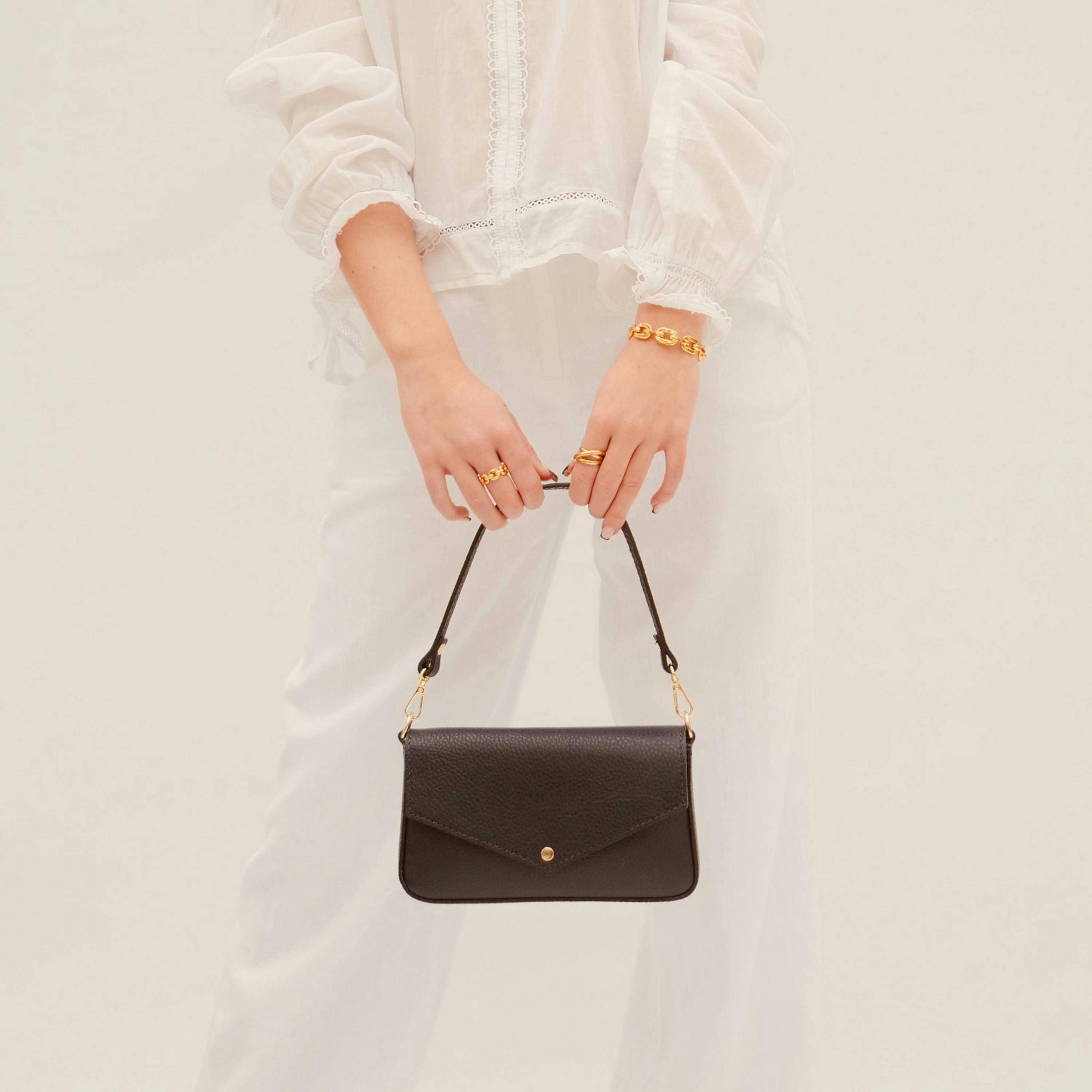 The Munro Leather Shoulder Bag , view 4 of 6