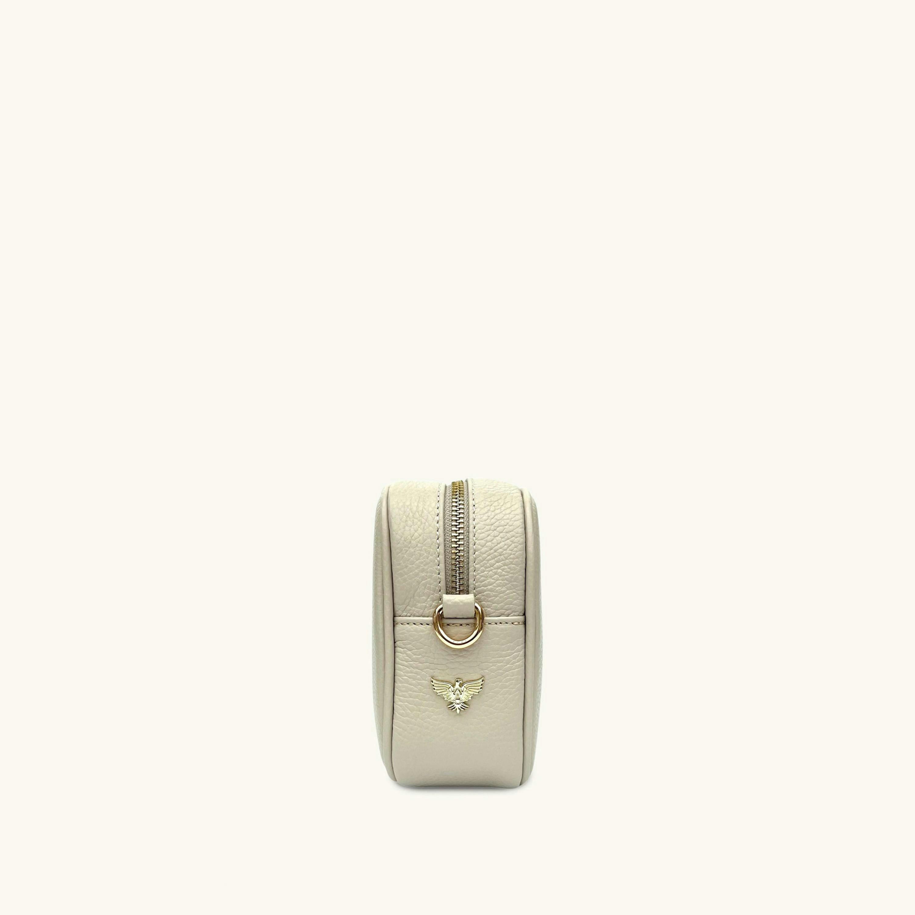 The Tassel Leather Crossbody Bag With Cappuccino Dots Strap , view 4 of 6