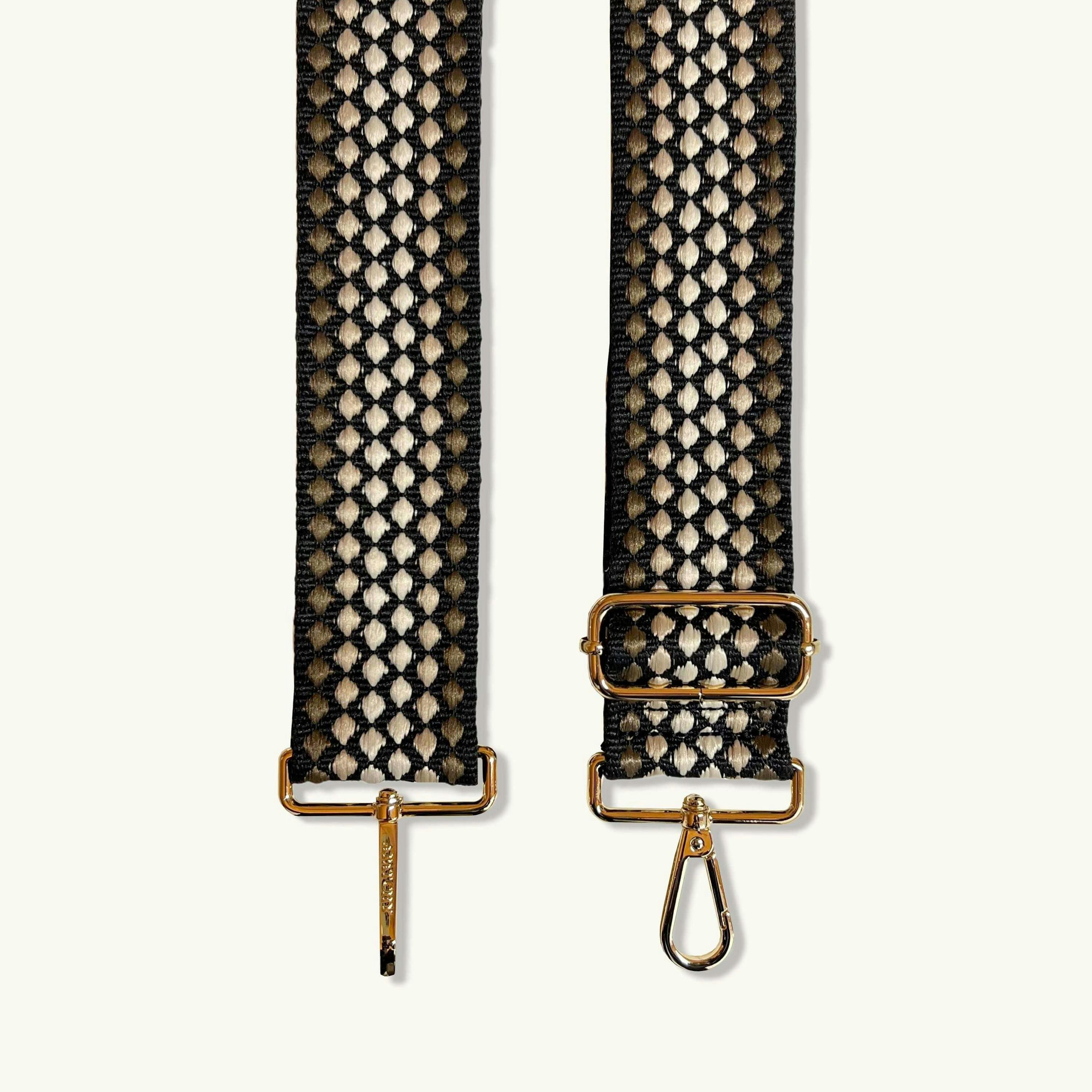 The Tassel Leather Crossbody Bag With Cappuccino Dots Strap , view 6 of 6