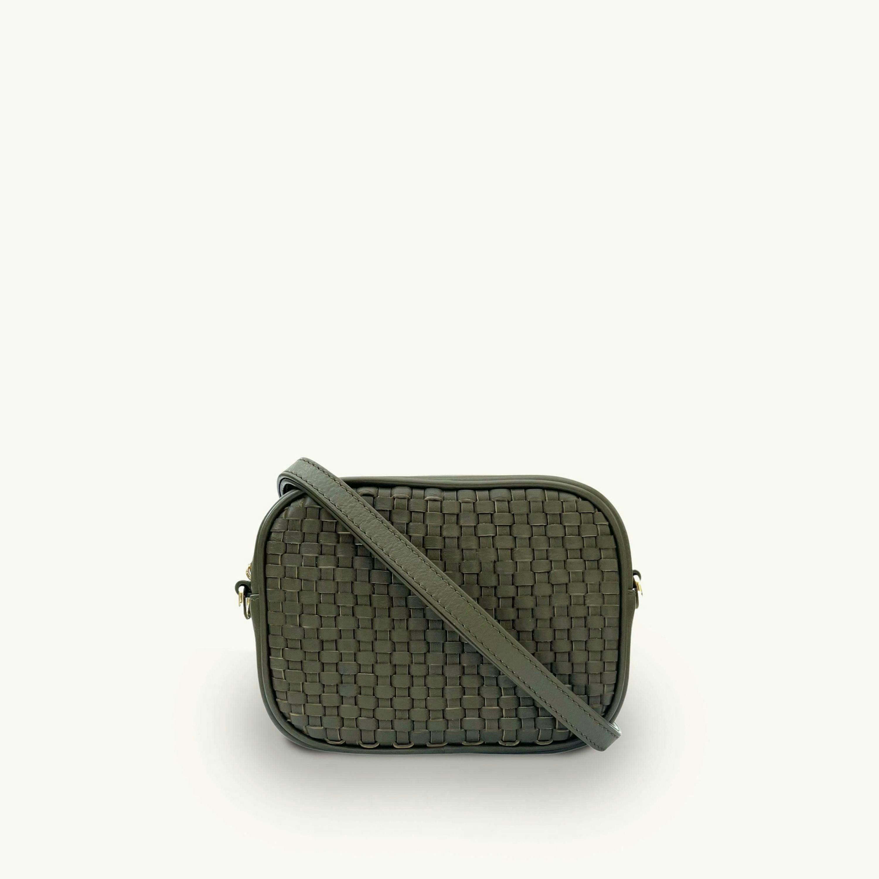 The Penelope Woven Leather Camera Bag , view 1 of 6