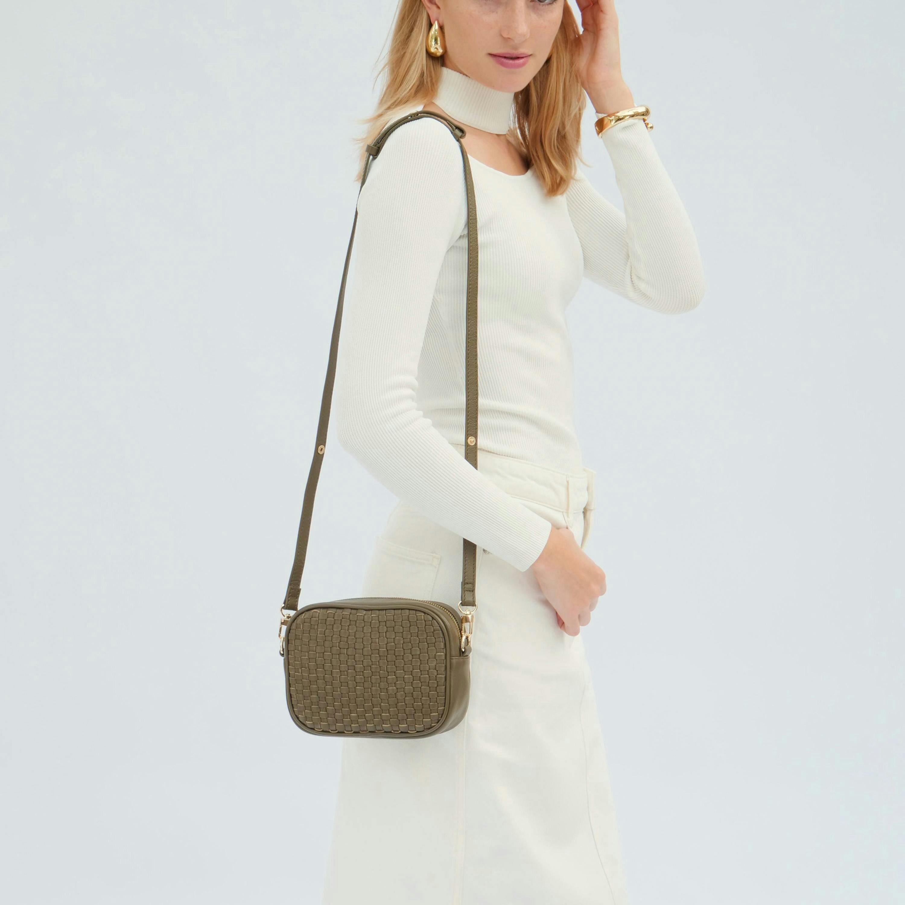 The Penelope Woven Leather Camera Bag , view 2 of 6