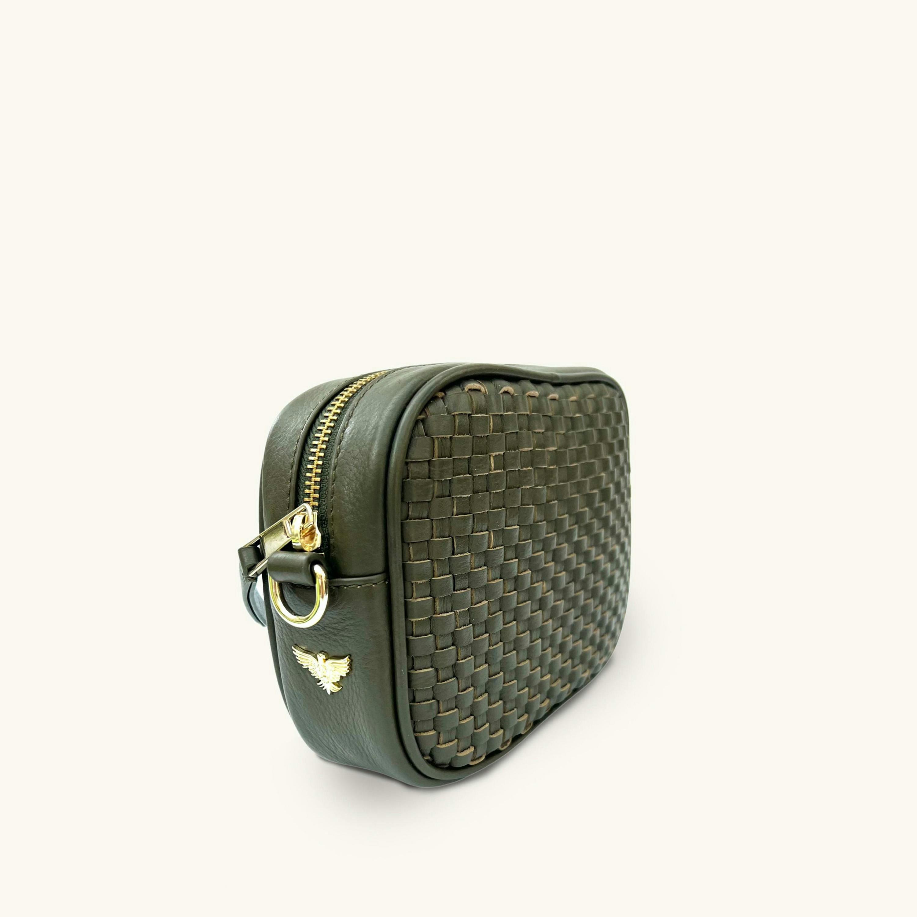 The Penelope Woven Leather Camera Bag , view 5 of 6