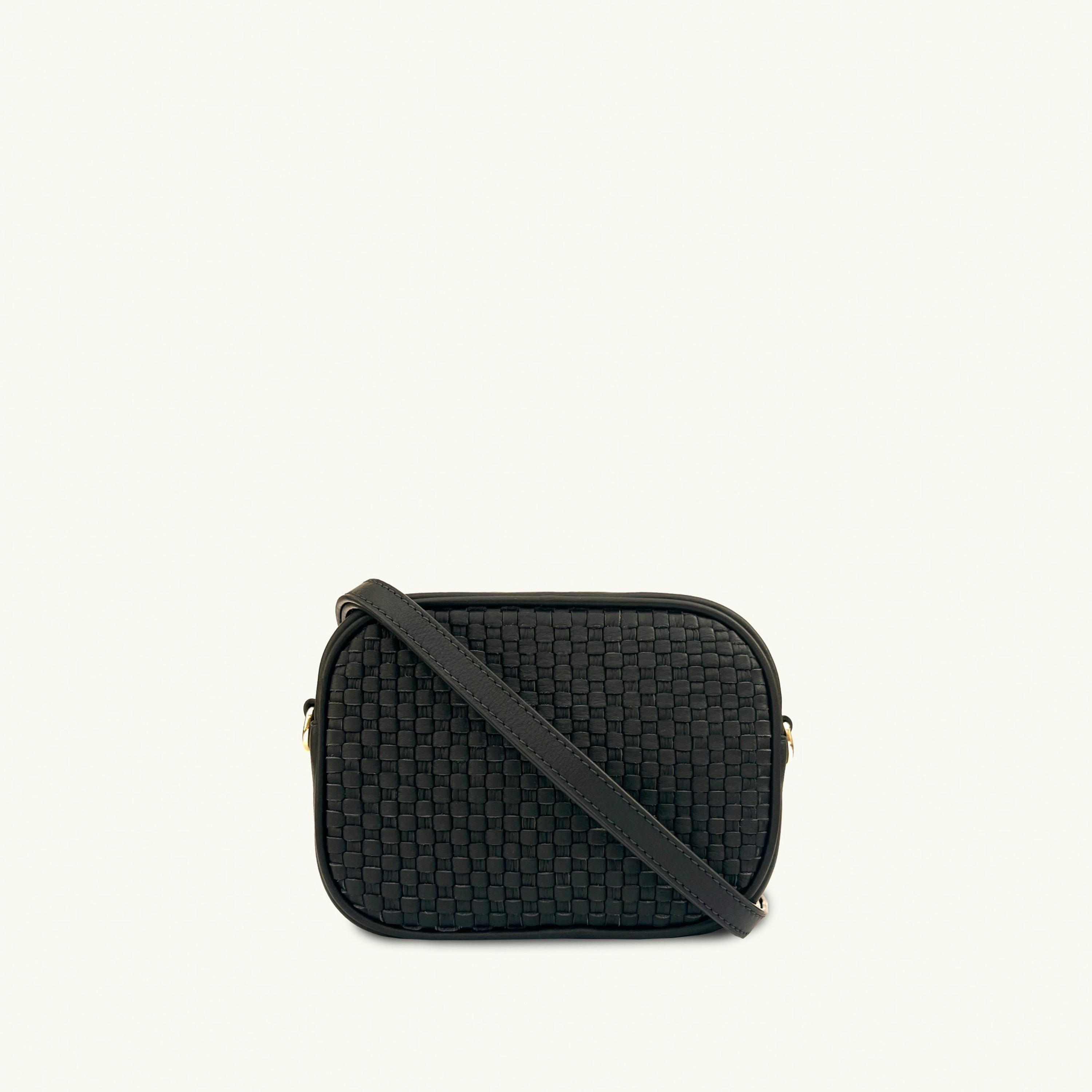 The Penelope Woven Leather Camera Bag , view 1 of 6