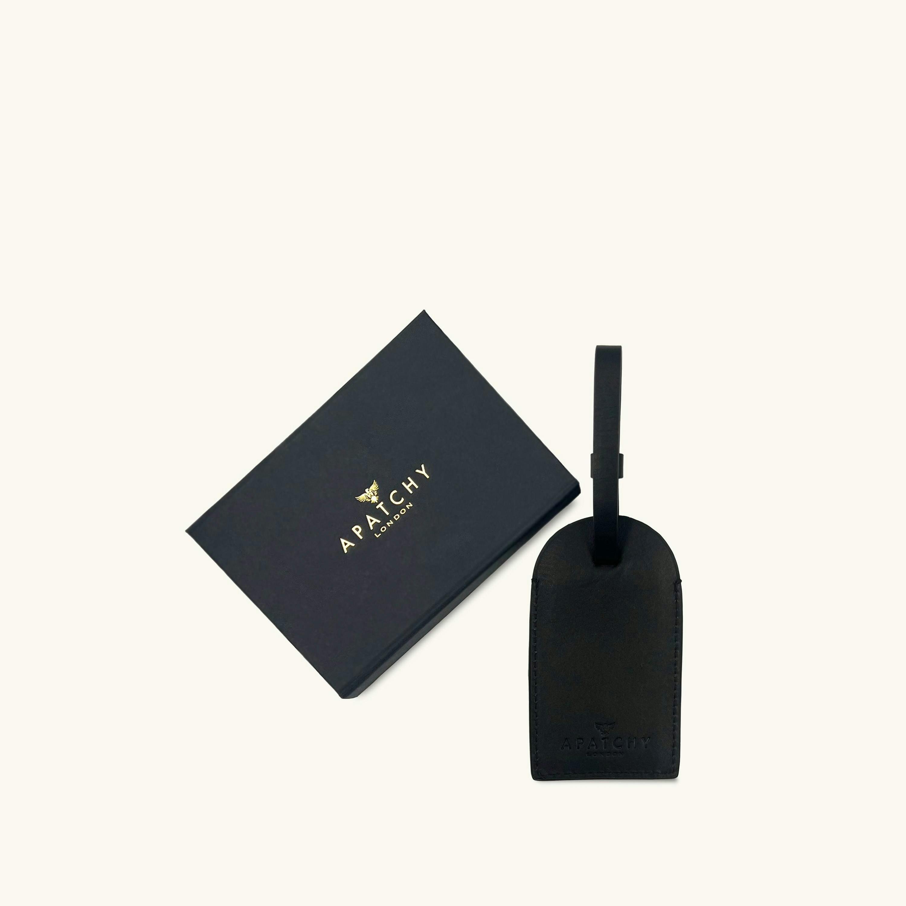 The Black Leather Luggage Tag , view 1 of 5