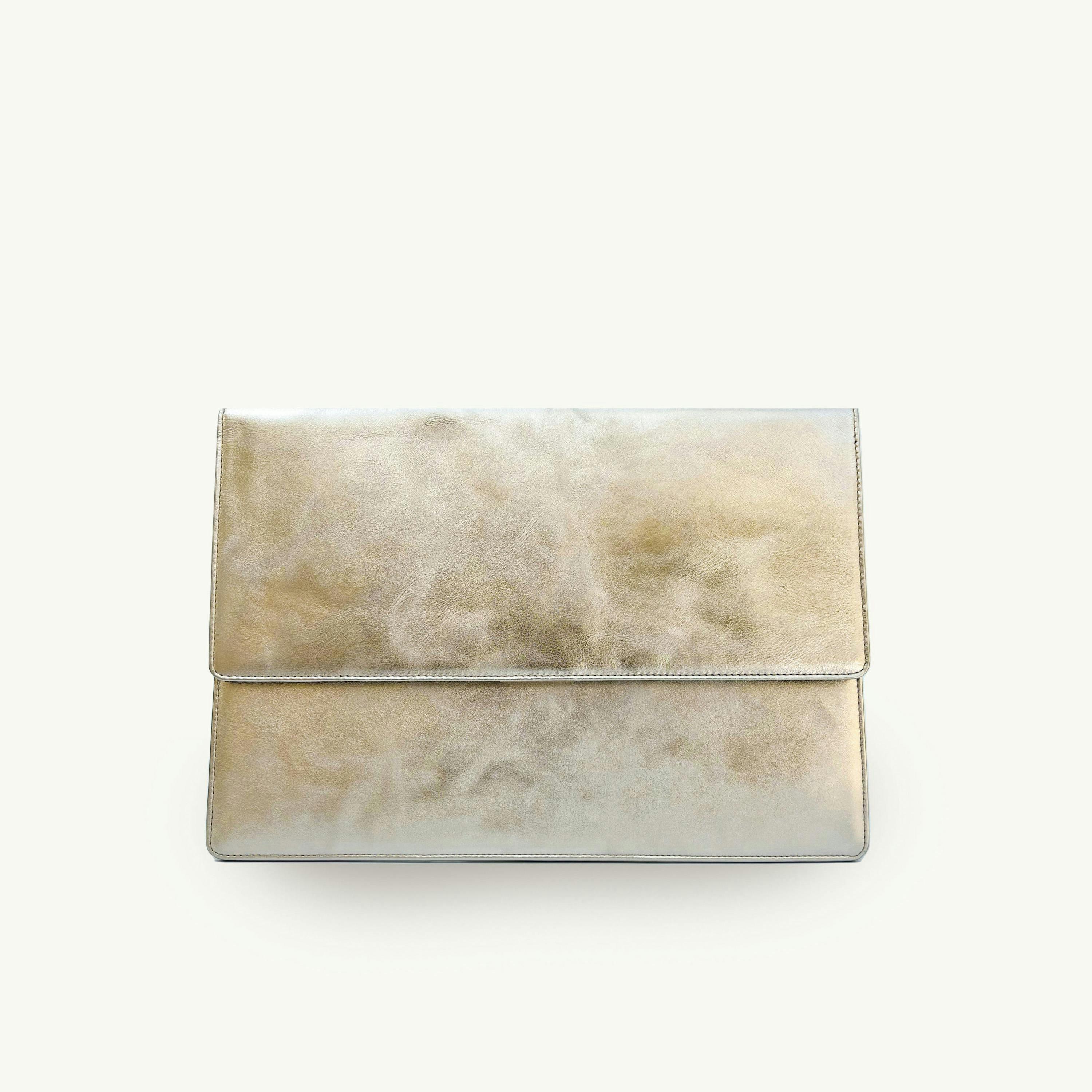 Gold Leather Laptop 13-14 inch Sleeve , view 1 of 4