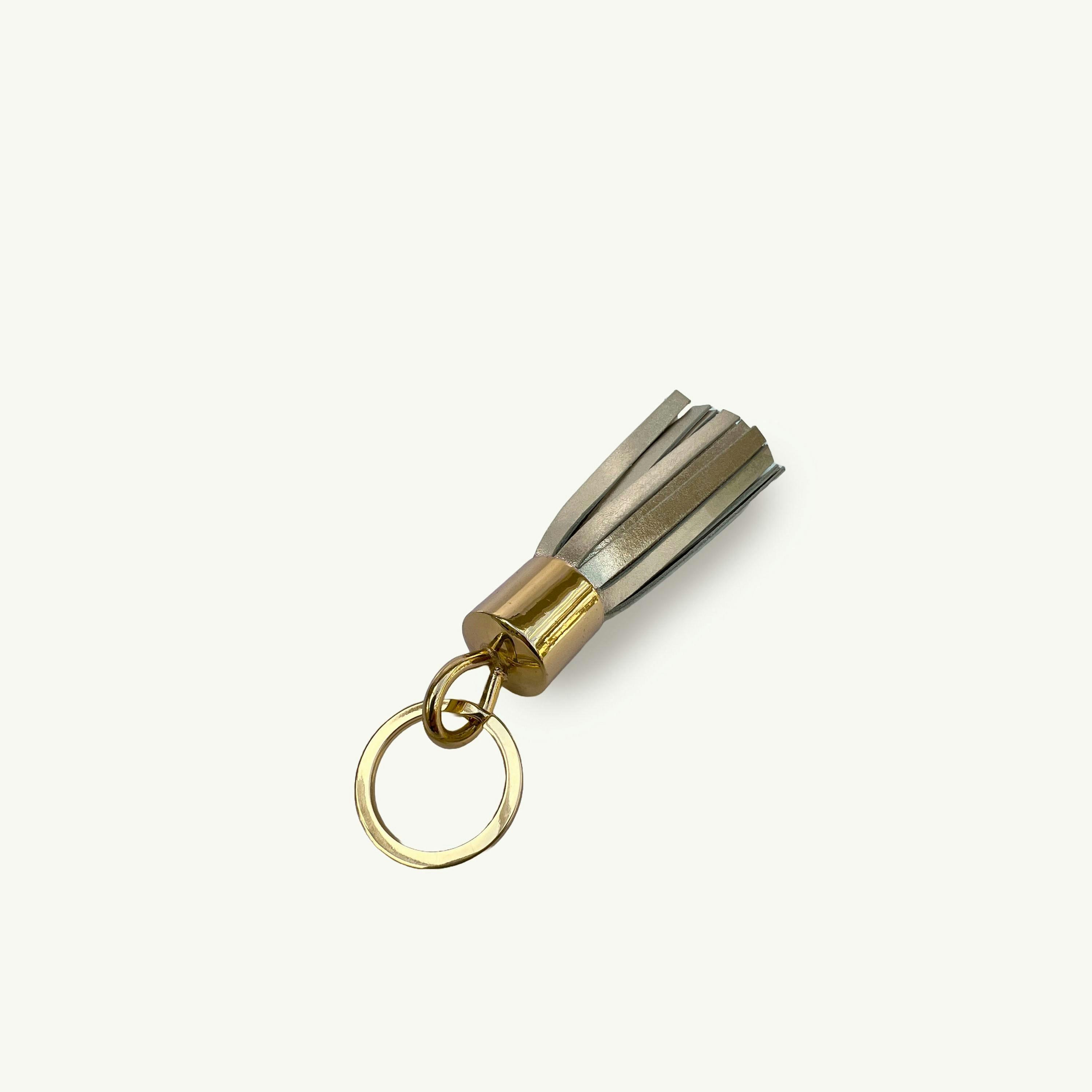 Gold Leather Luggage Tag and Tassel Gift Set , view 5 of 6