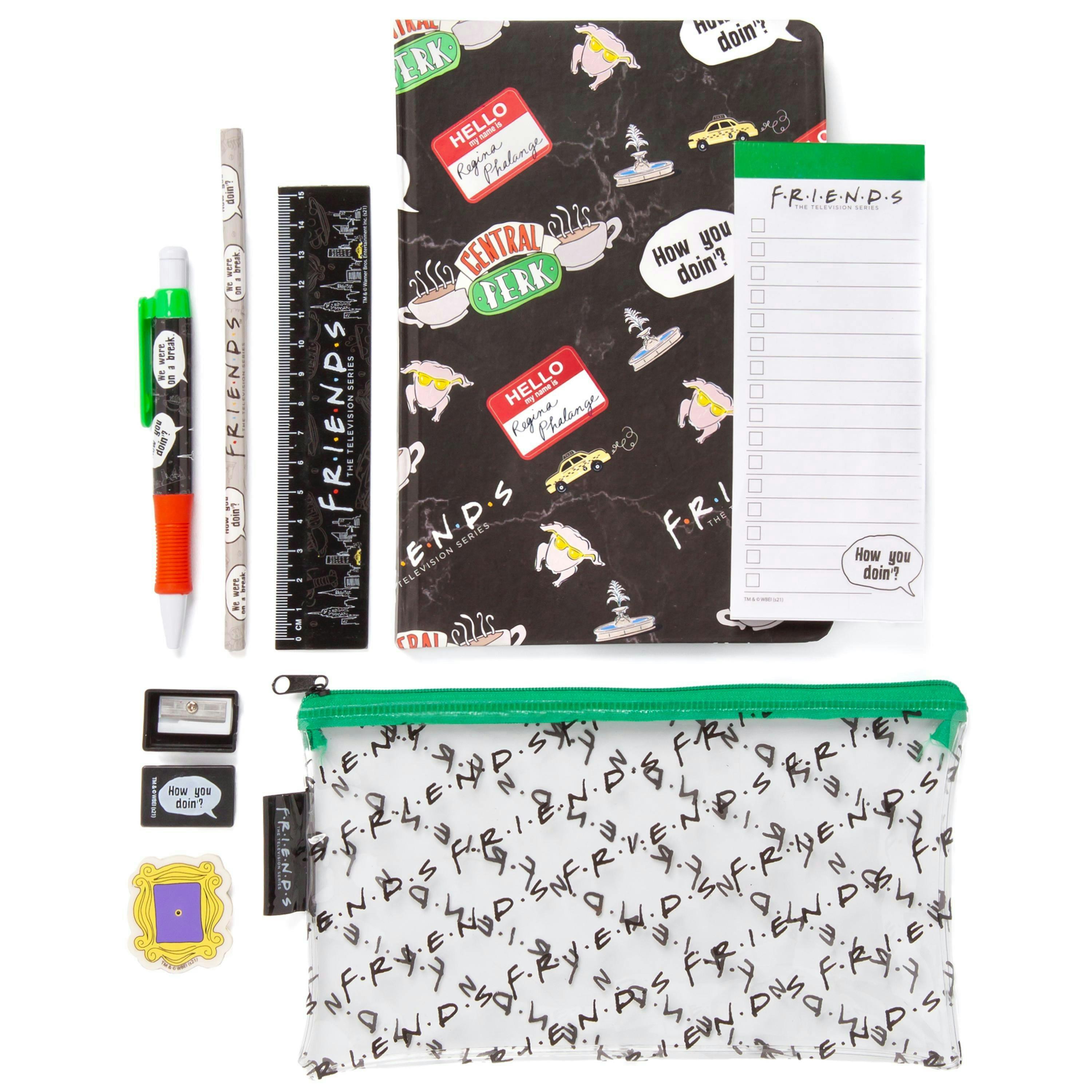 Friends Womens Black Central Perk Graphic Stationery Set (One Size) by Vanilla Underground , view 1 of 5