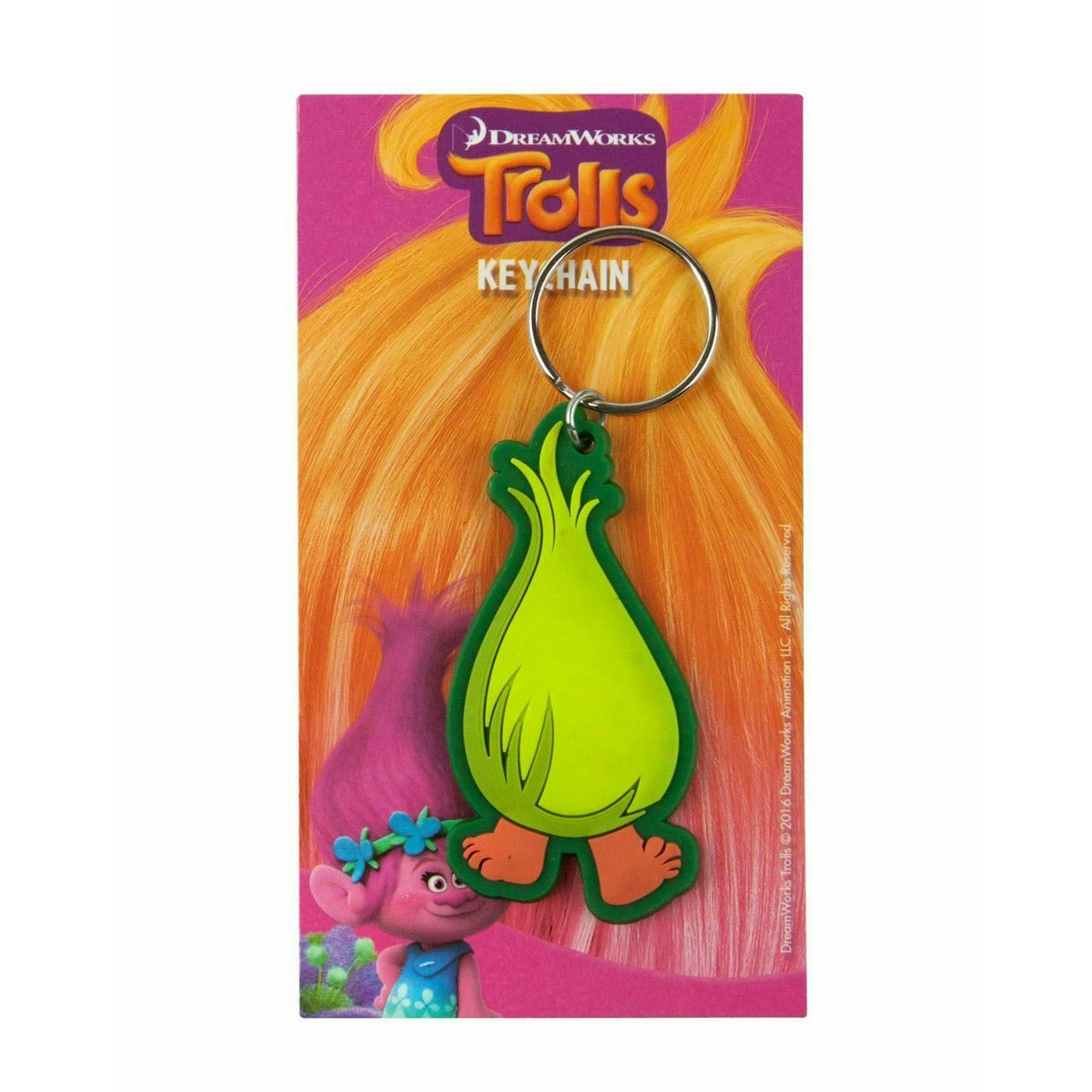 Disney Unisex Green Trolls Fuzzbert Keyring (One Size) by Vanilla Underground , view 2 of 2