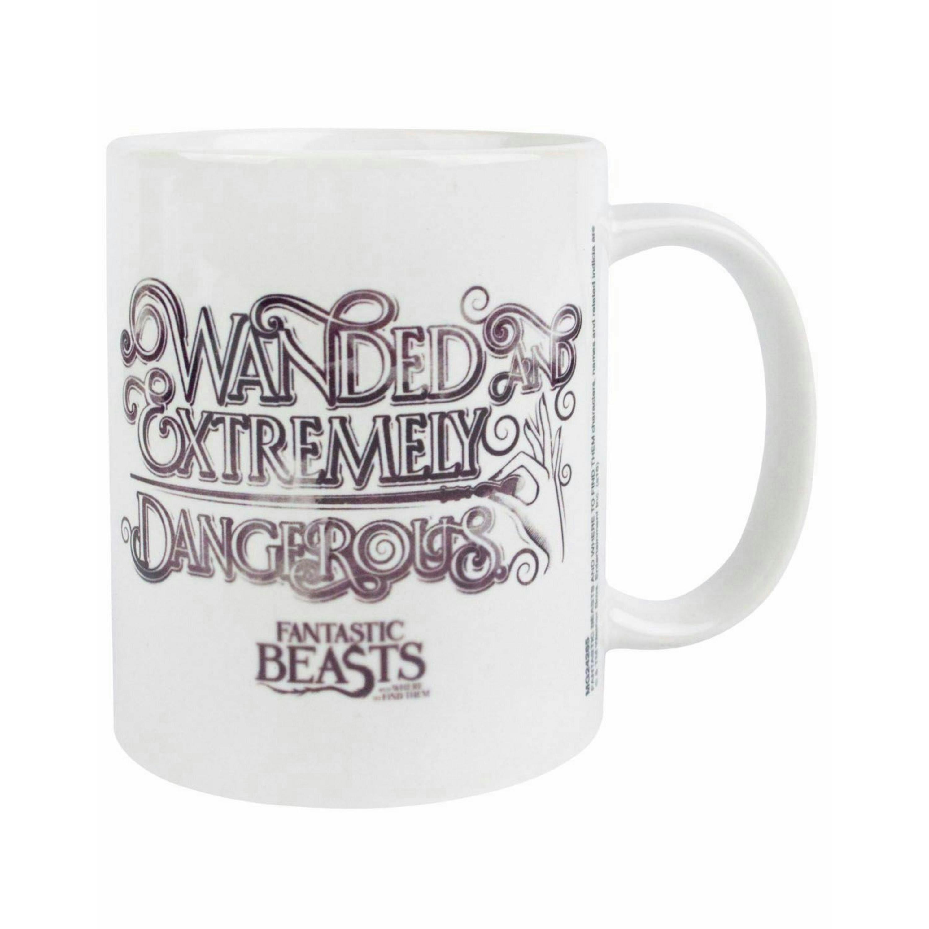 Fantastic Beasts And Where To Find Them Unisex White Slogan Print Standard Mug (One Size) by Vanilla Underground , view 2 of 3