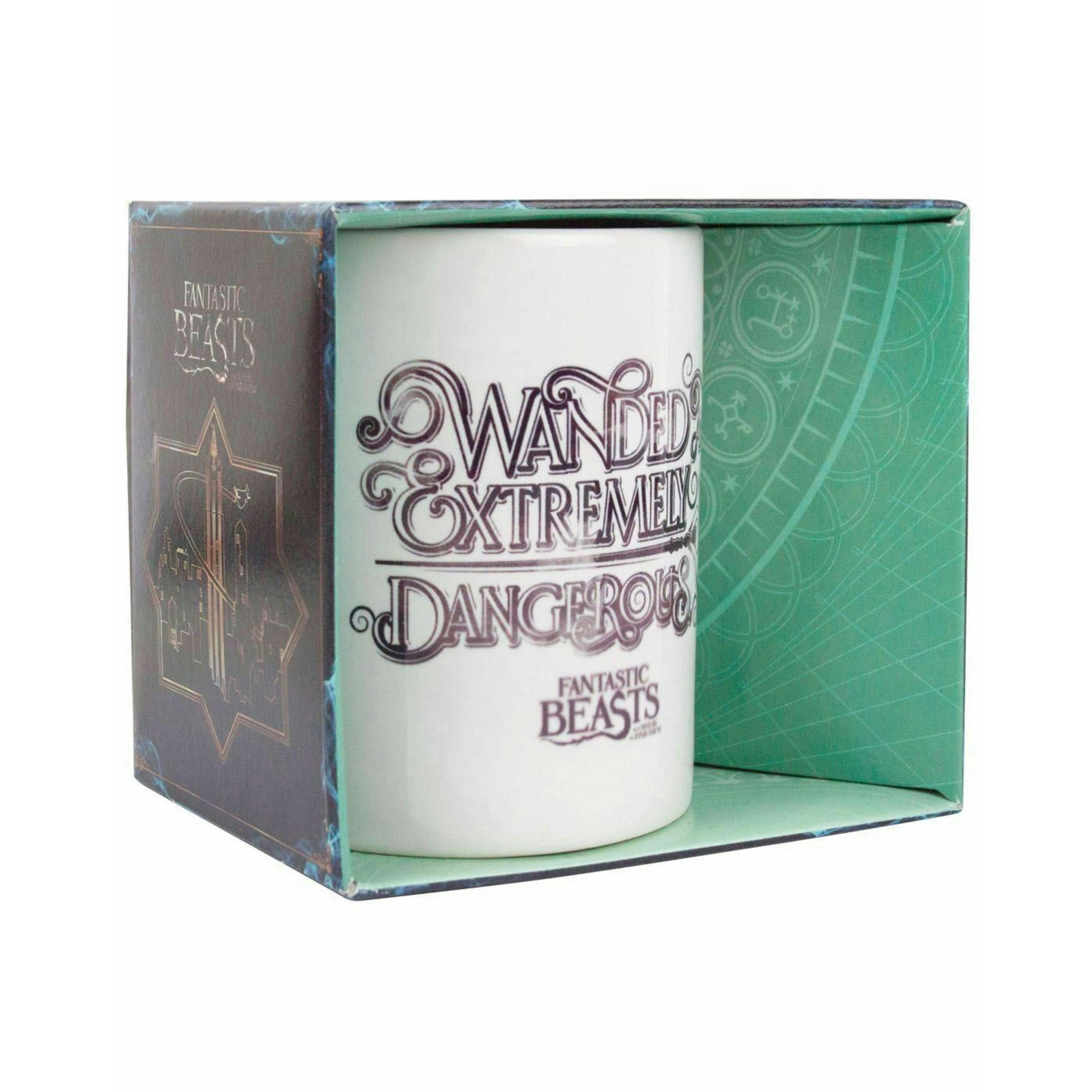 Fantastic Beasts And Where To Find Them Unisex White Slogan Print Standard Mug (One Size) by Vanilla Underground , view 3 of 3