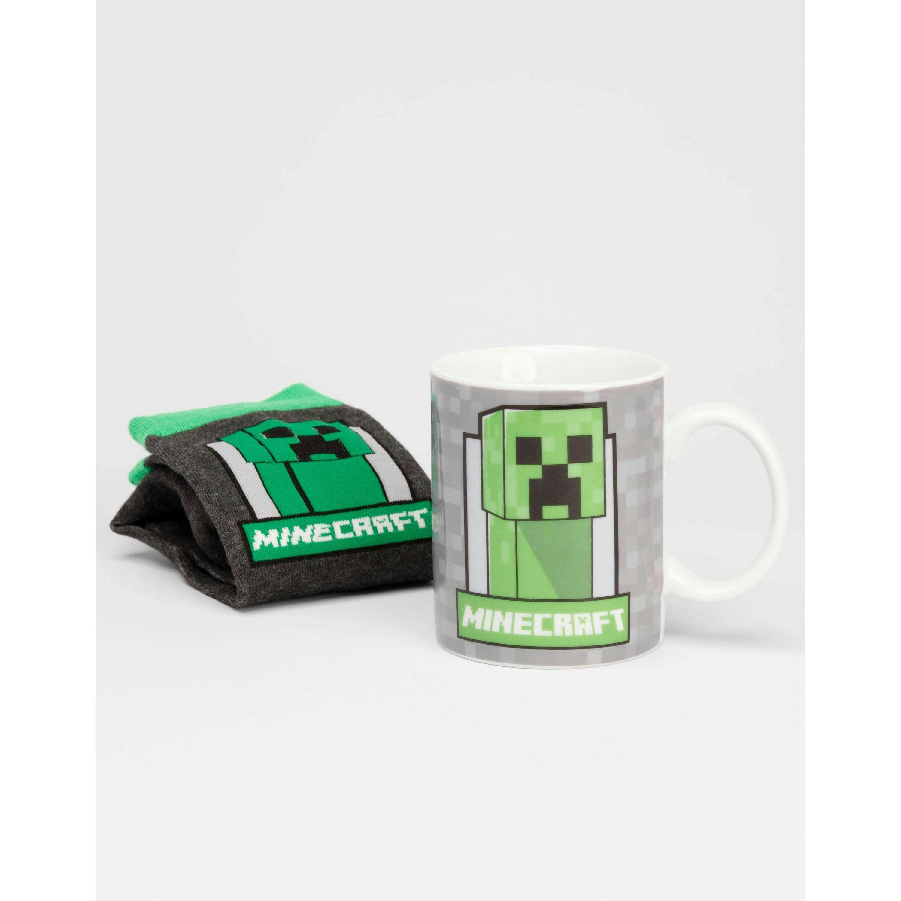 Minecraft Boys Green Creeper Graphic - Boxed Set Mug and Sock Gift Set (One Size) by Vanilla Underground , view 2 of 6