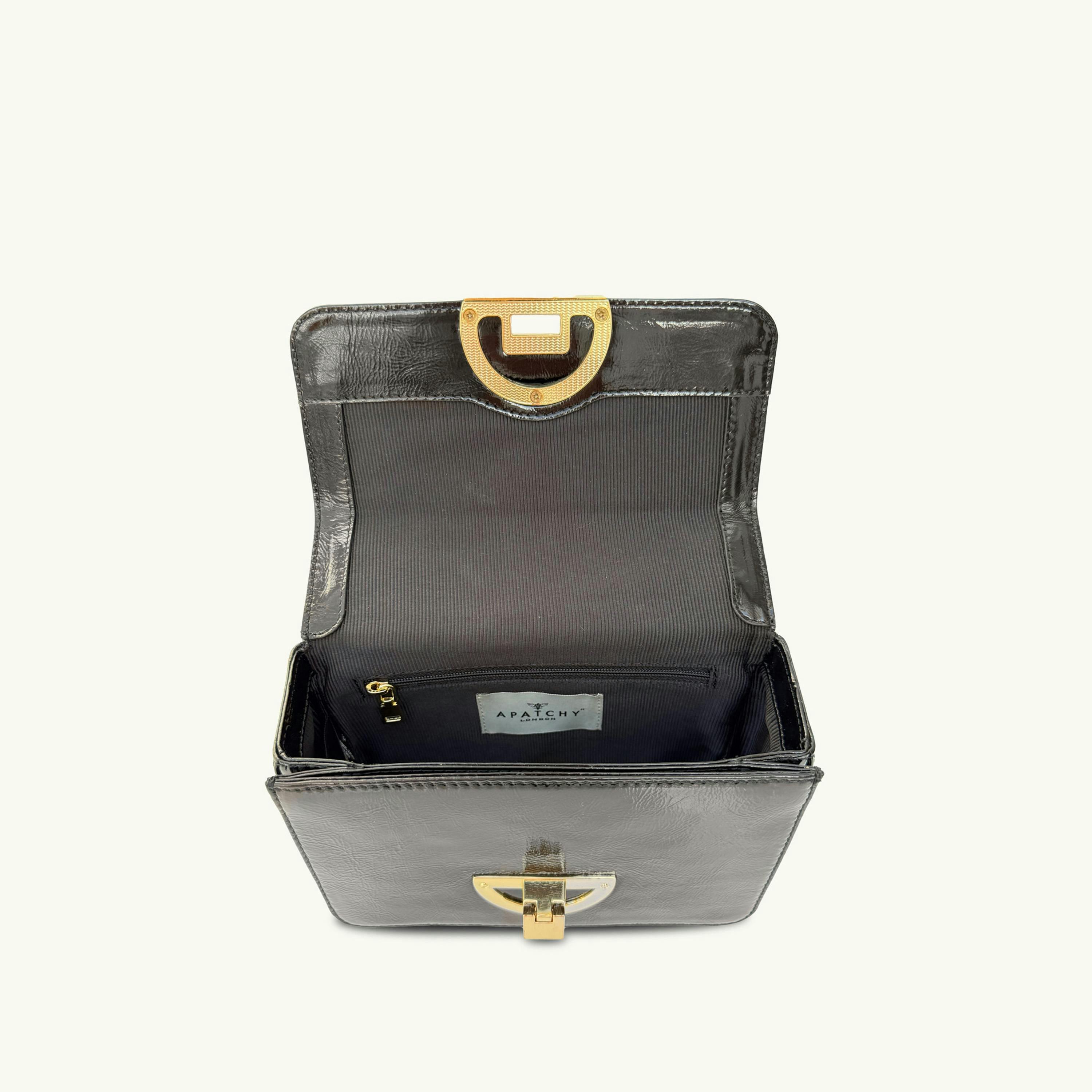 The Tilly Crinkle Patent Leather Bag , view 6 of 6